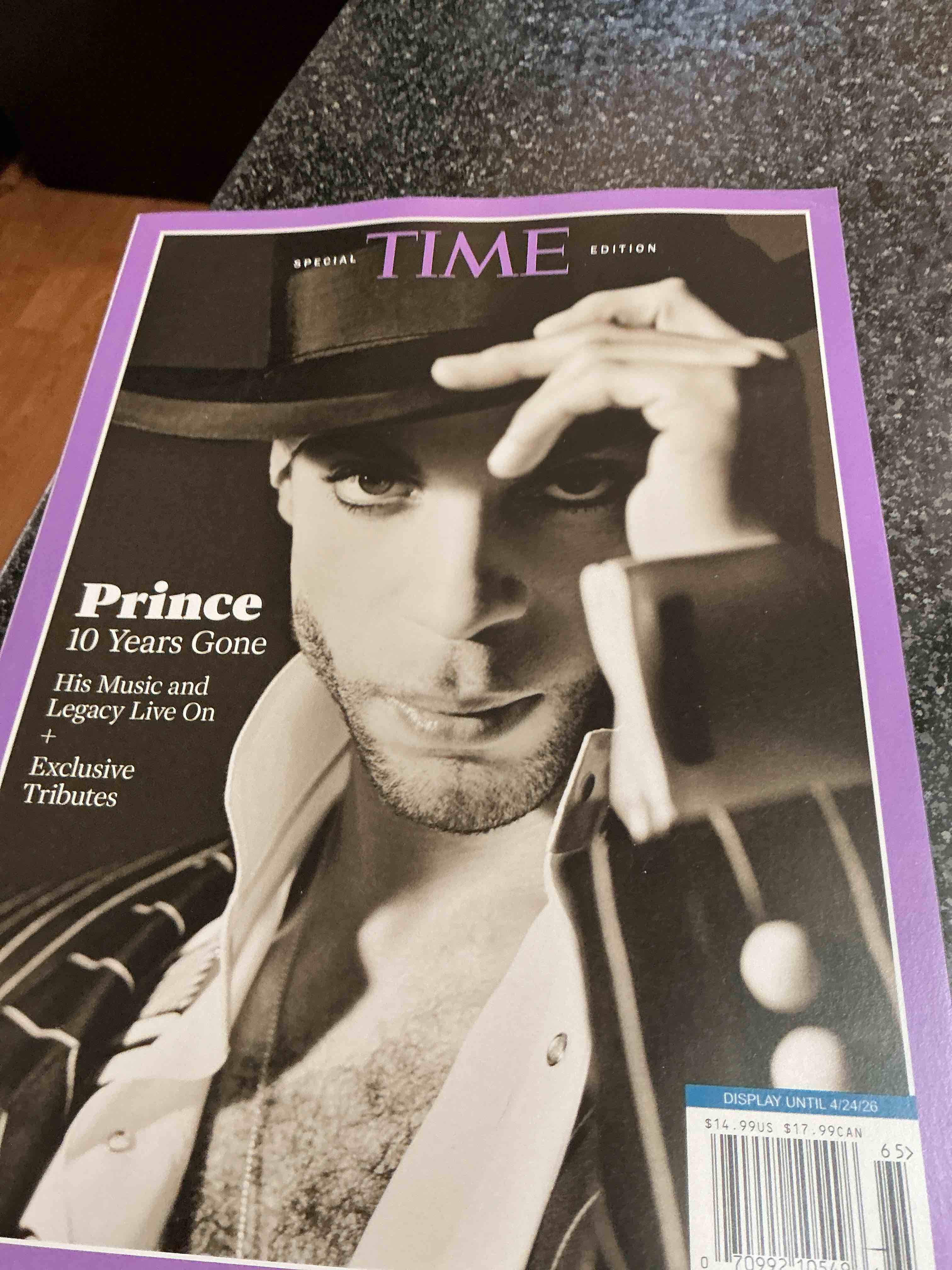 Condition photo showing New/Like New for Time Prince 10 Years Gone 