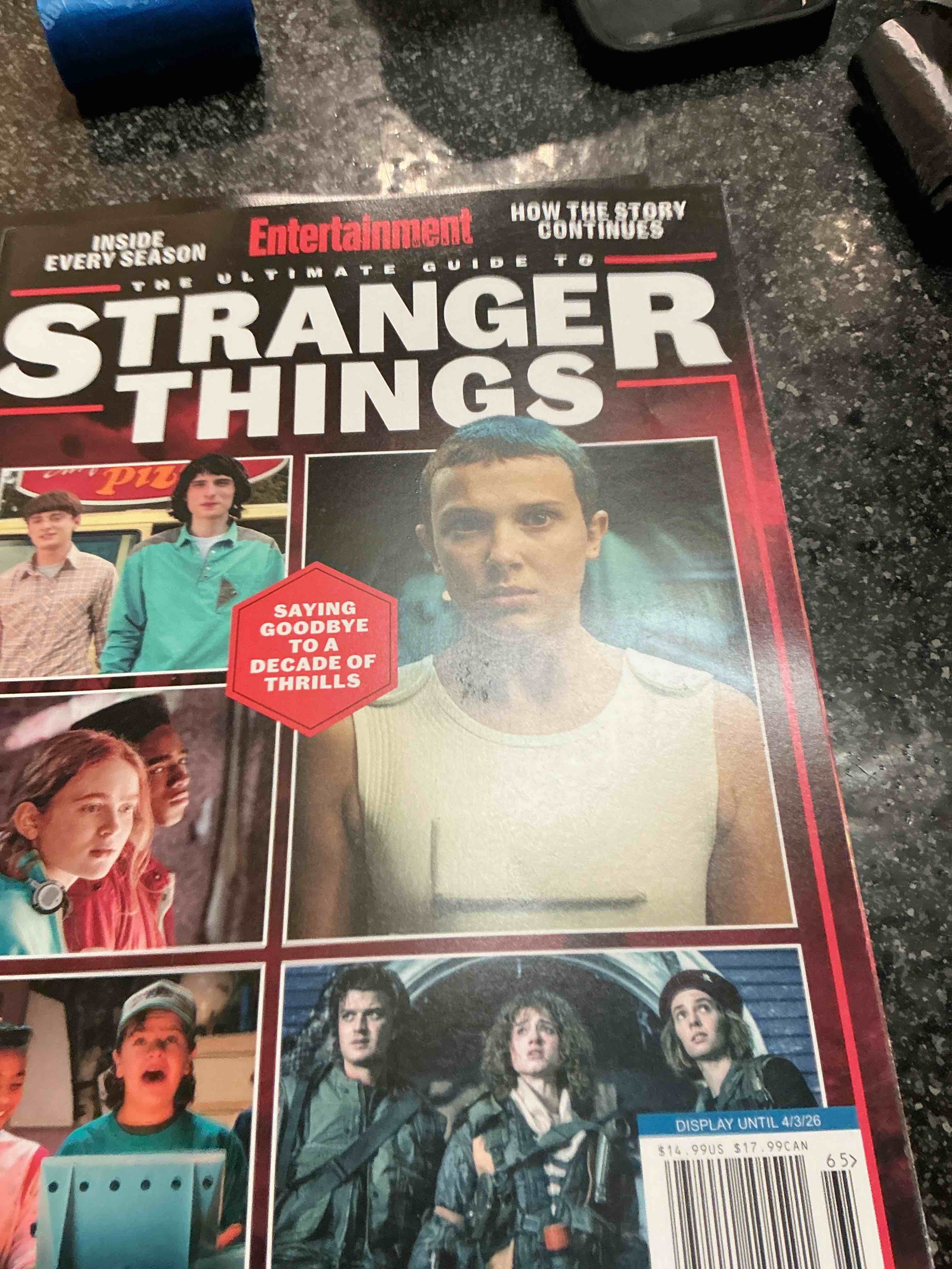 Condition photo showing New/Like New for Entertainment The Ultimate Guide To Stranger Things