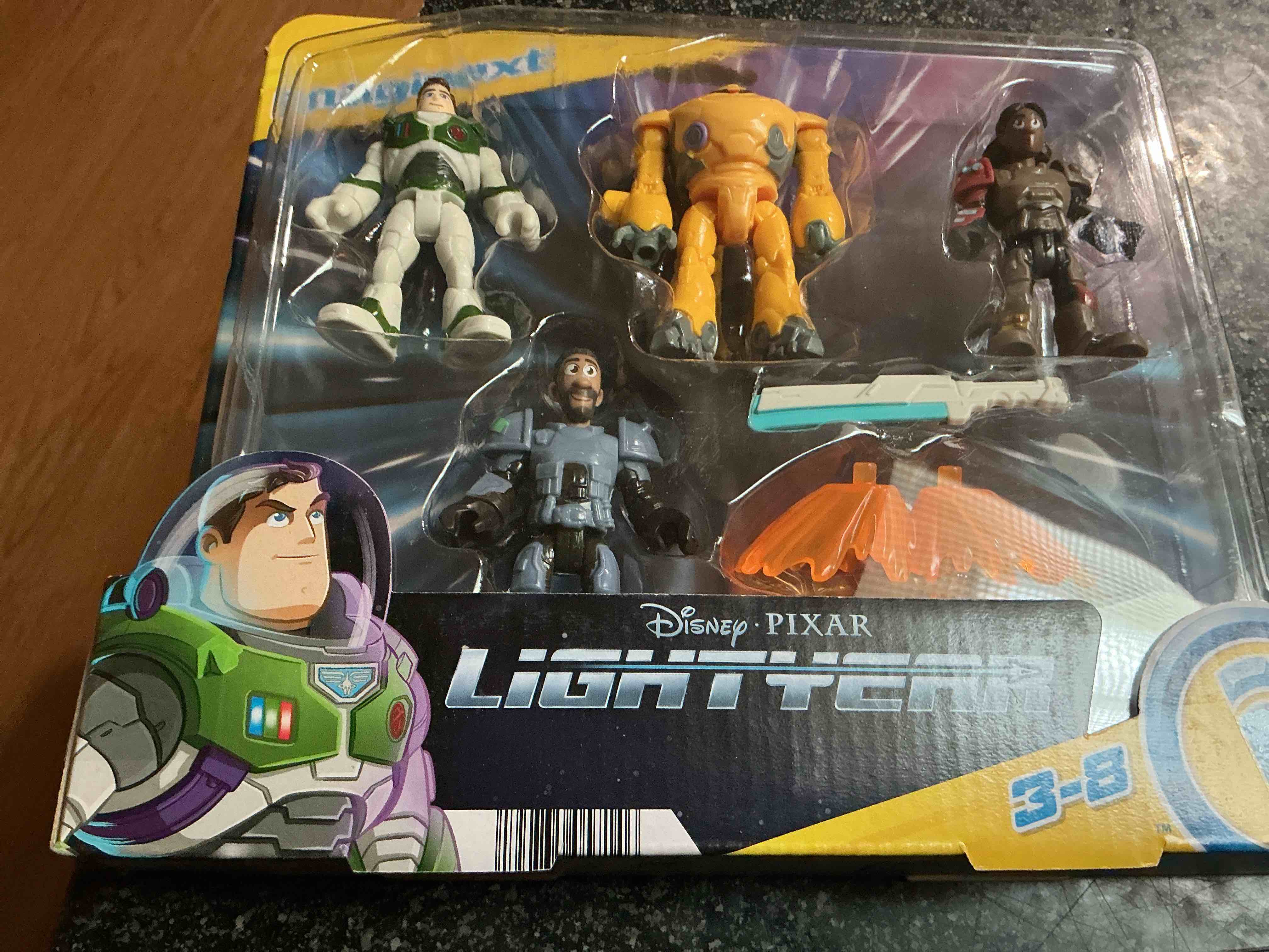 Condition photo showing New/Like New for Fisher-Price Imaginext Figure Set Disney and Pixar Lightyear Jr. ZAP Patrol Multipack with Buzz Lightyear Toy for Preschool Kids Ages 3+ Years