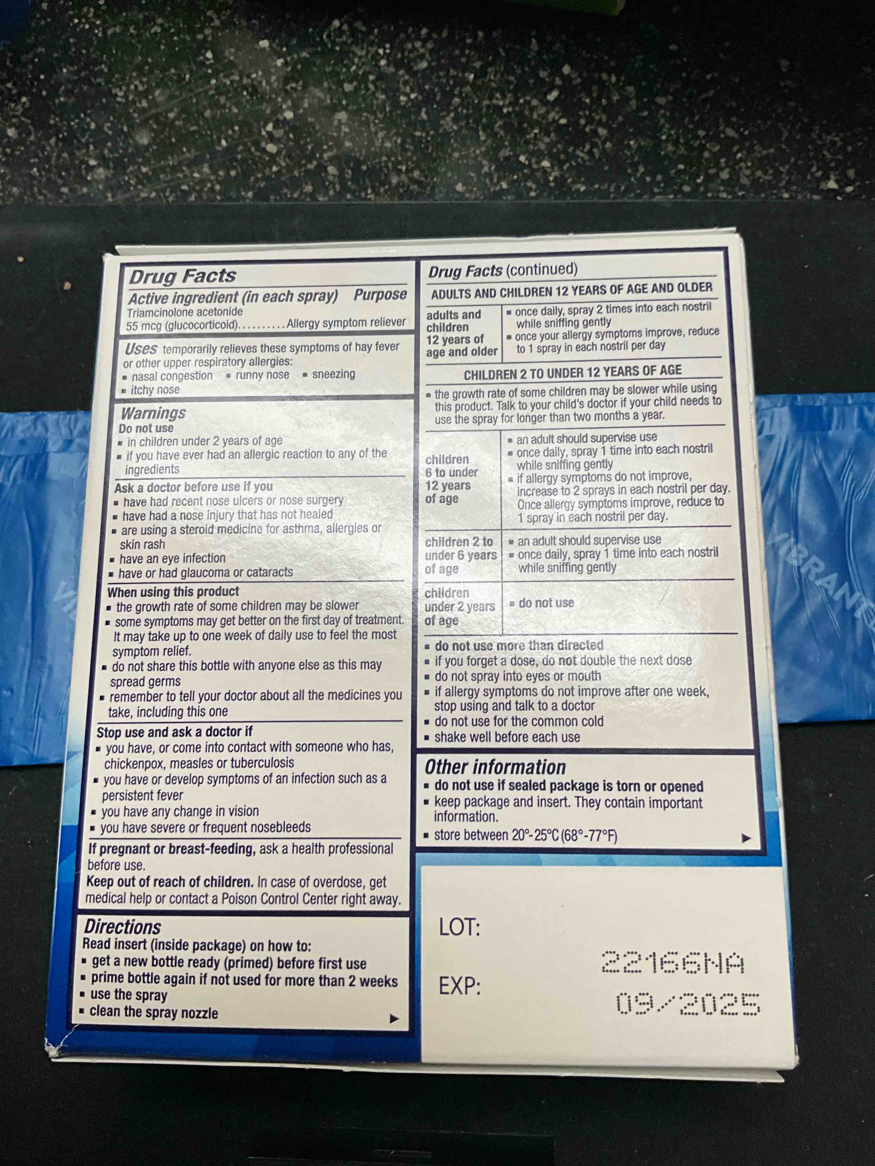 Condition photo showing As Is for Nasacort Allergy 24 Hr Multi-Symptom Nasal Allergy Spray - 60 Sprays, Pack of 2