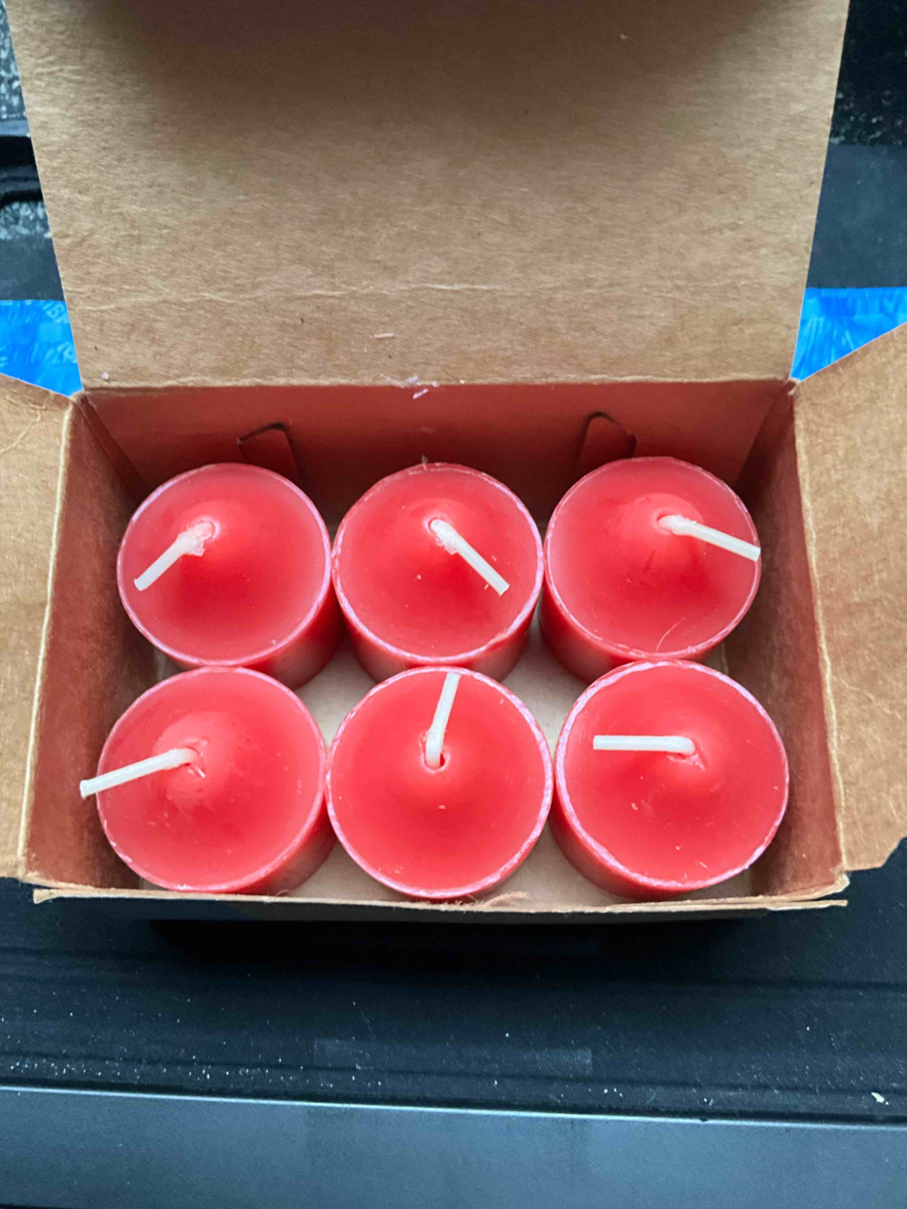 Condition photo showing New/Like New for Party Lite - Votive Red Candles - 6 count  