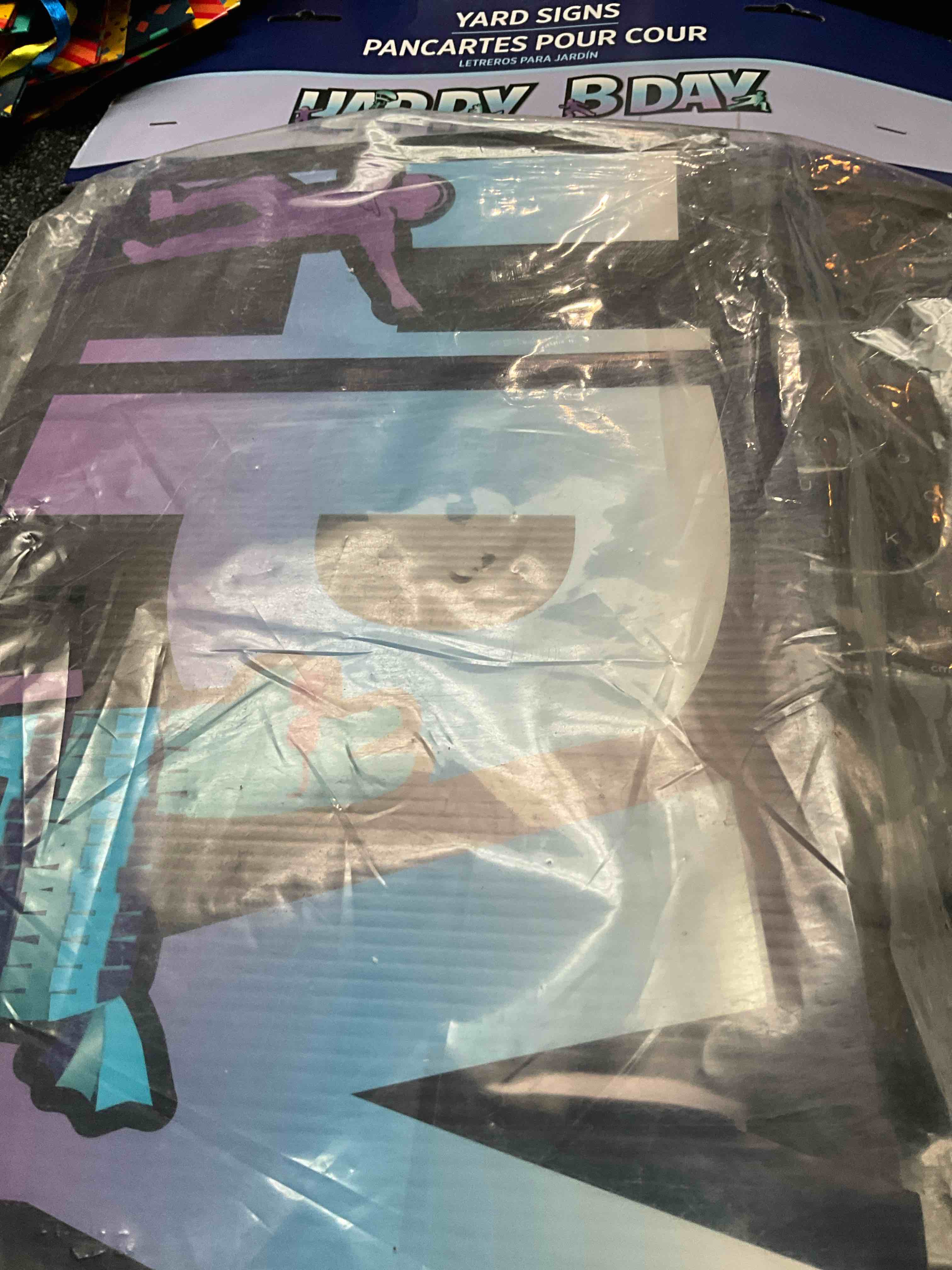 Condition photo showing New/Like New for Happy Birthday - Yard Sign 