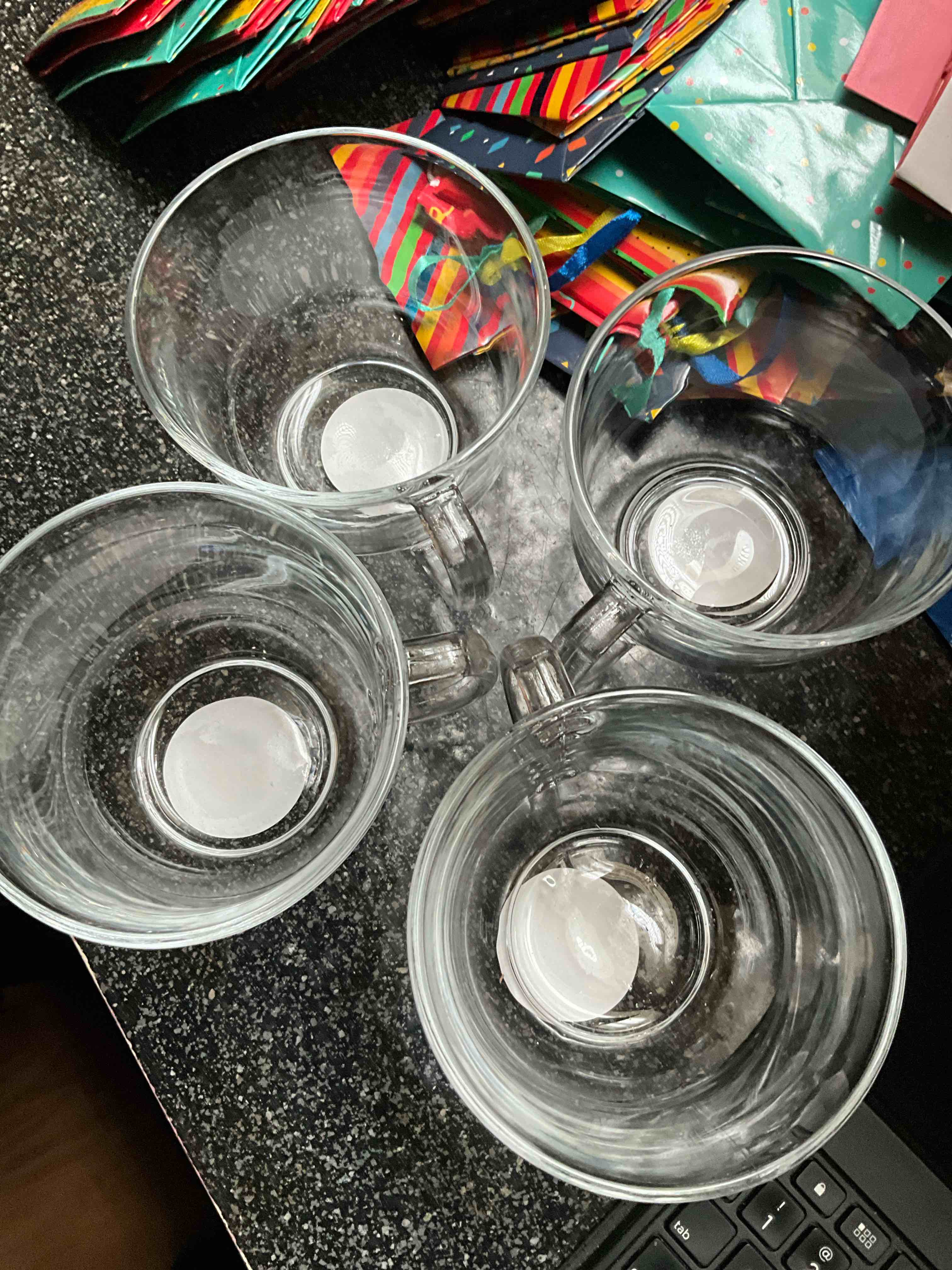 Glass Coffee/Soup Mugs - 18 oz 