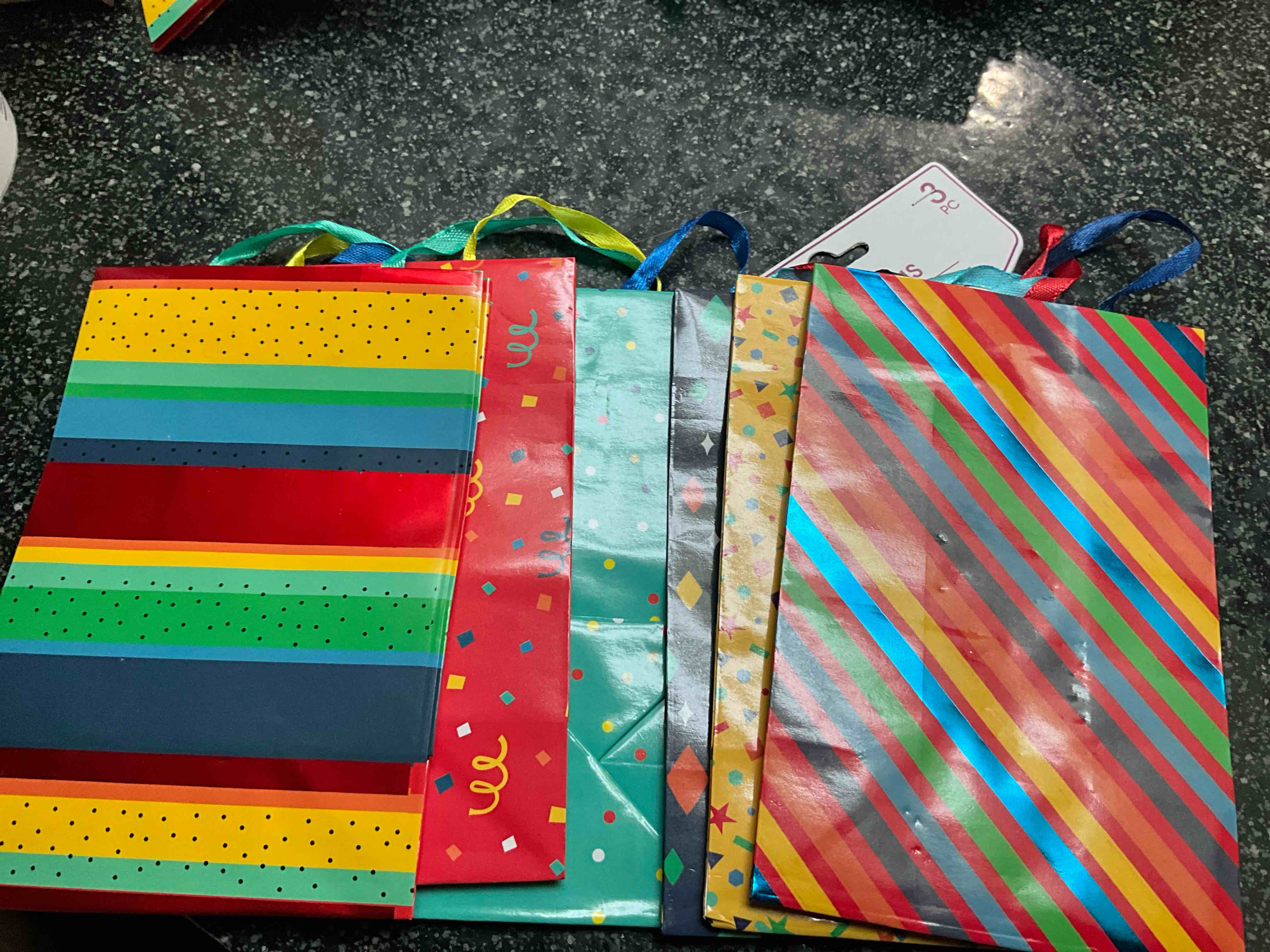 Party/Gift/Birthday Bags - 3 count - Small