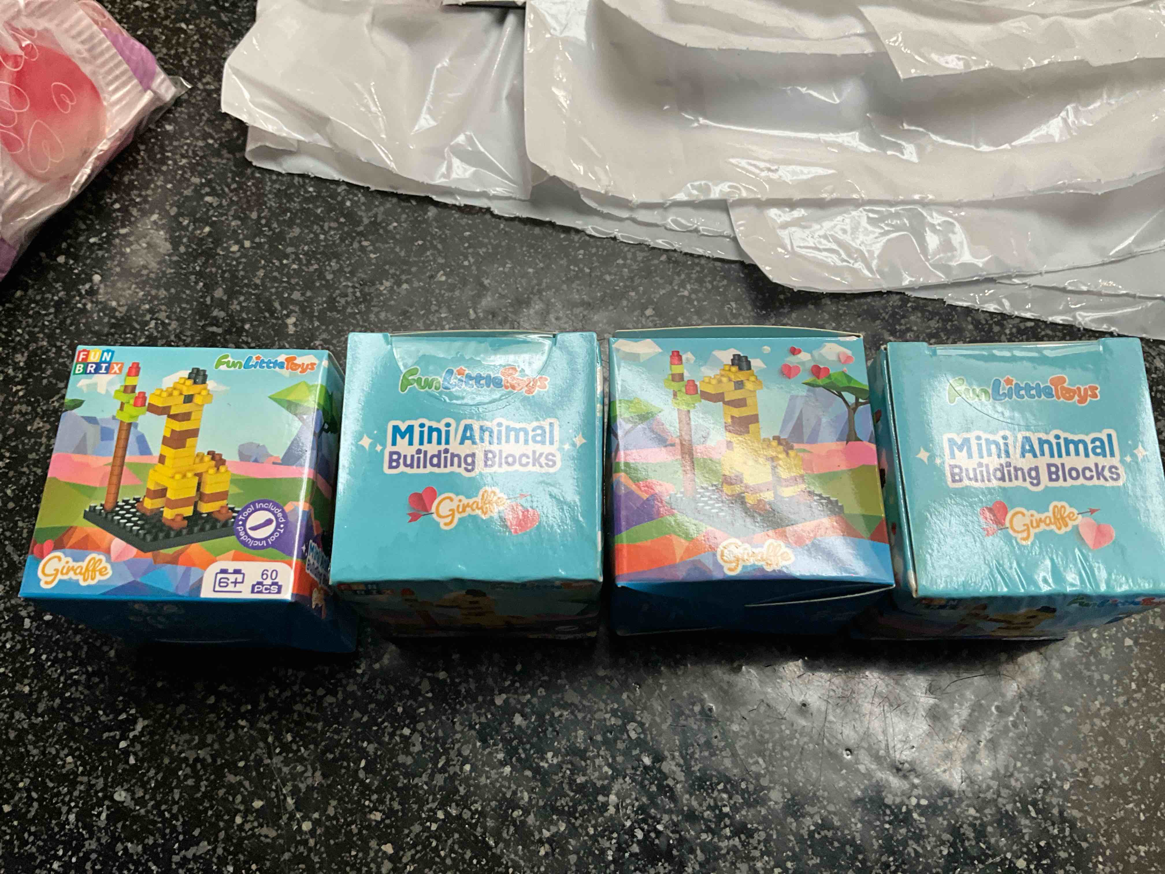 Fun Brix - Mini Animal Building Blocks - Giraffe 