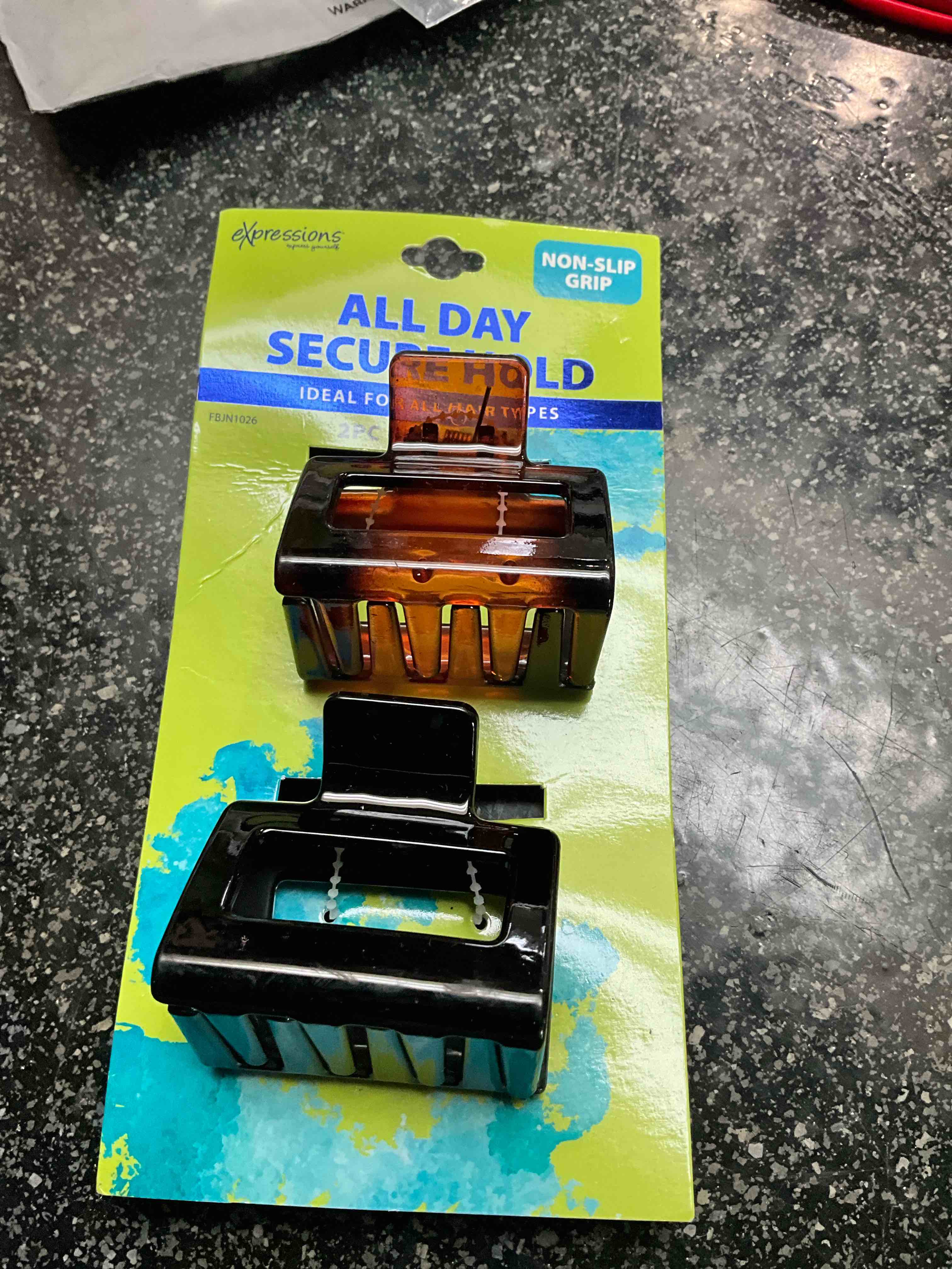 Expressions - 2 pc Claw Clips - All Day Secure Hold 