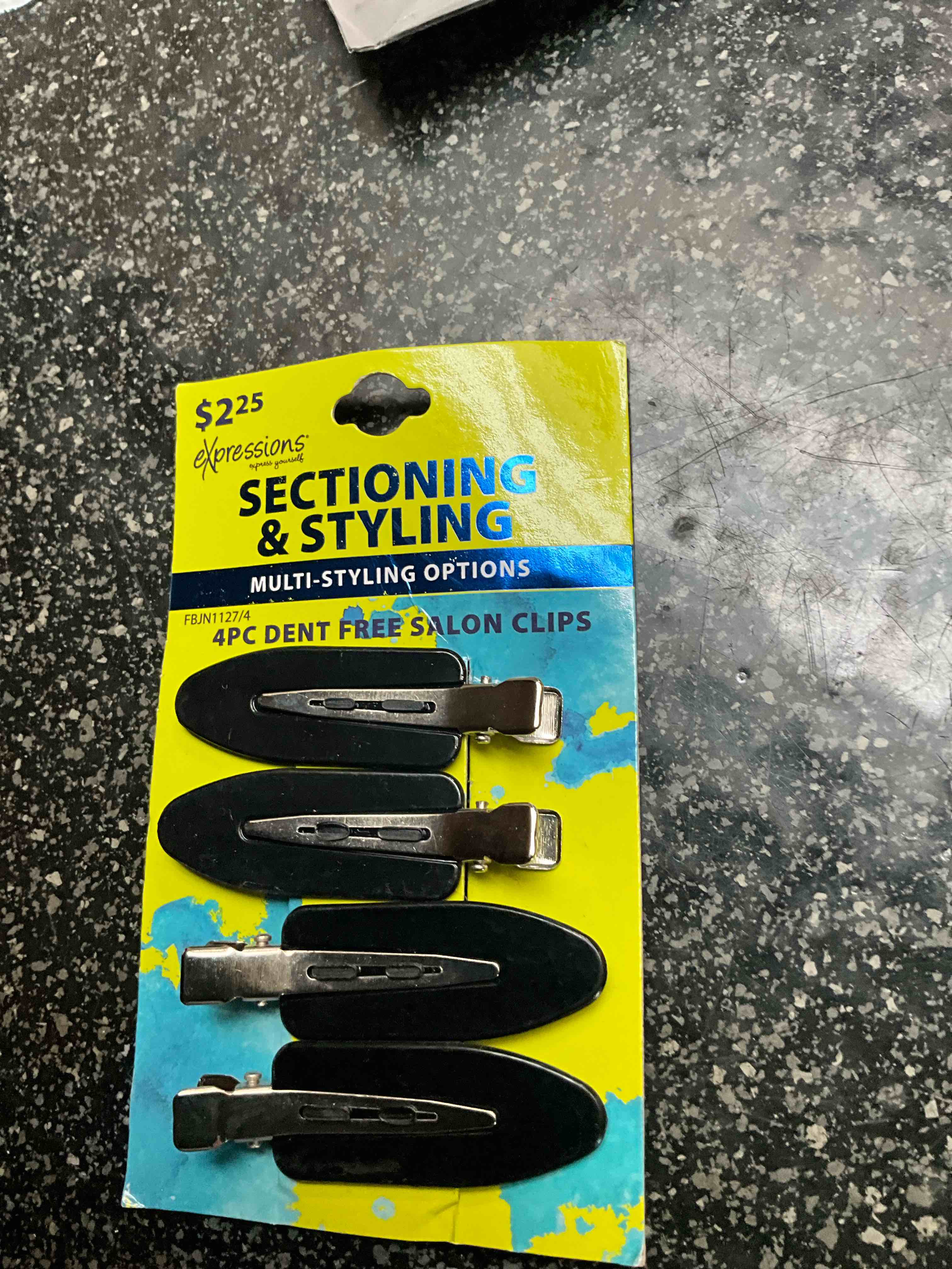 expressions - 4pc dent free salon clips