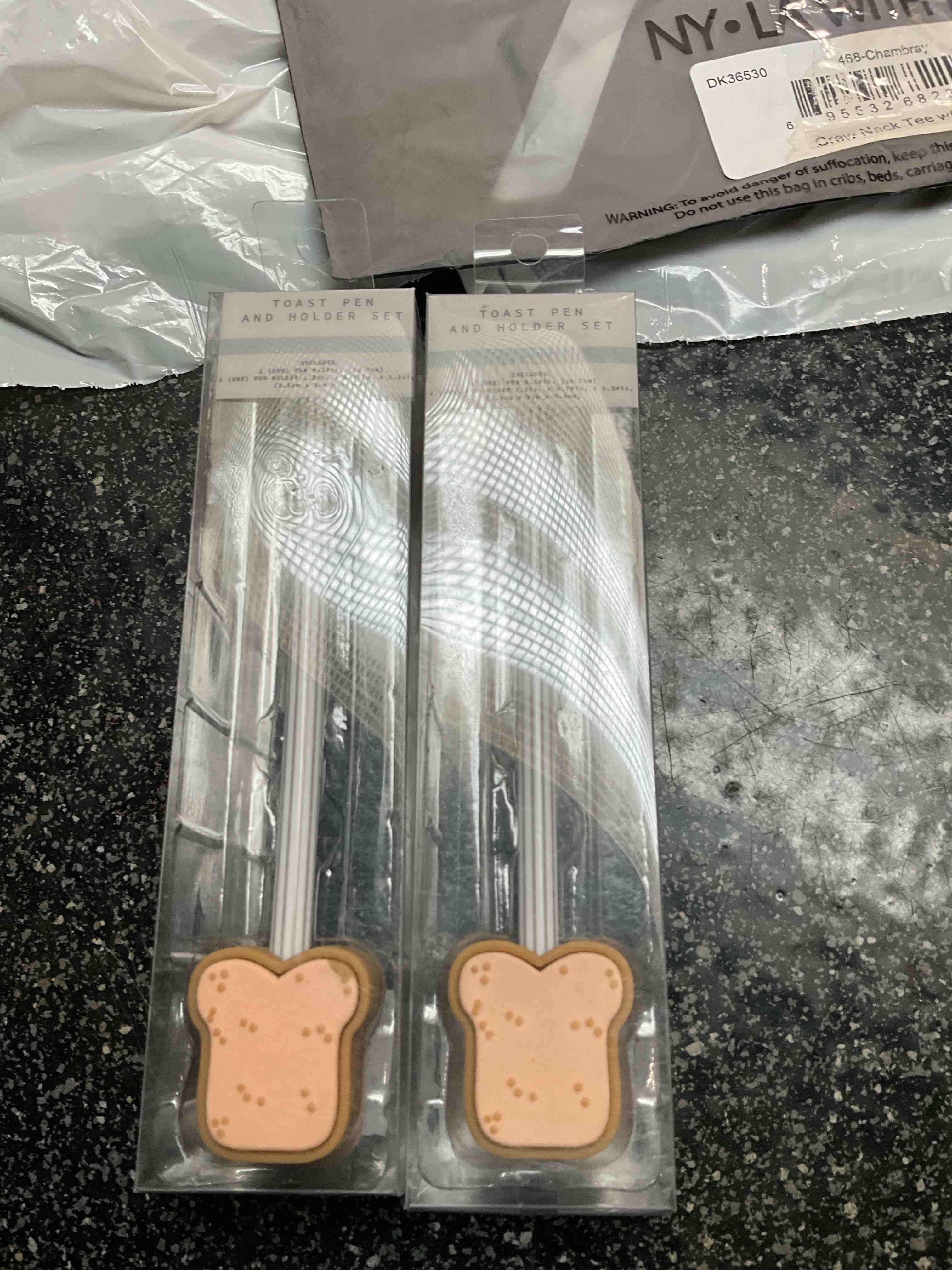 toast pen & holder set 