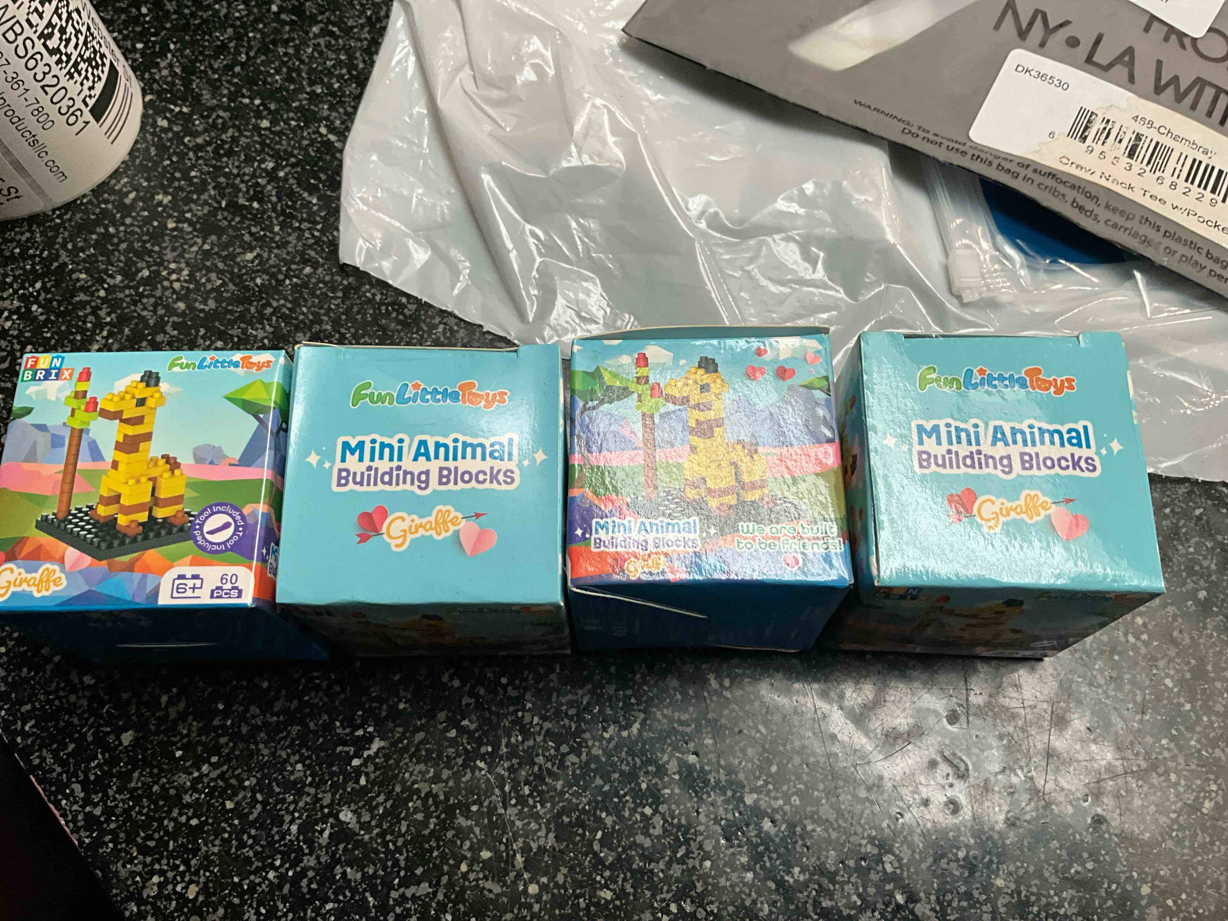 Fun Brix - Mini Animal Building Blocks - Giraffe  