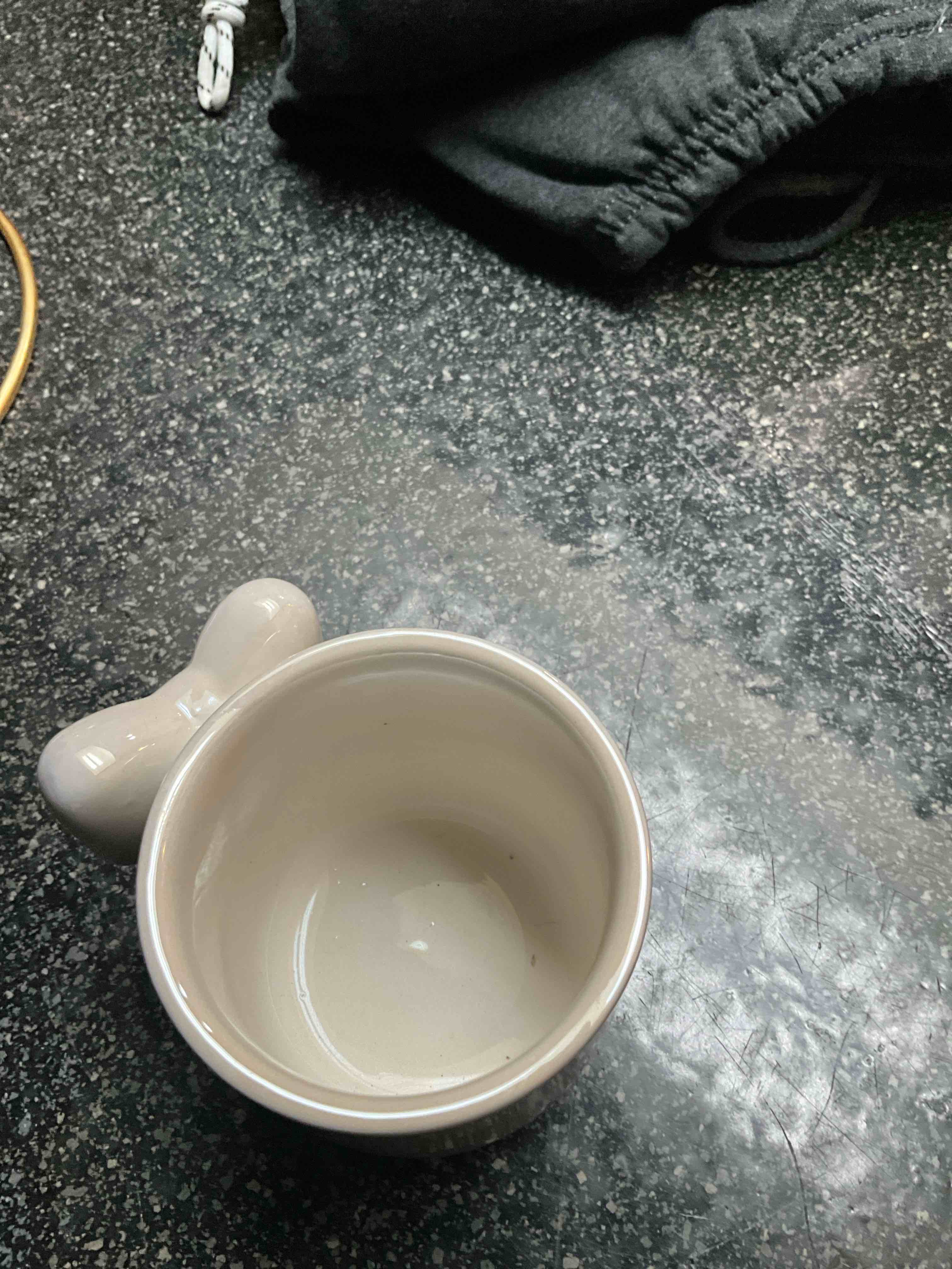 Condition photo showing New/Like New for Iridescent Keepsake Mug with Bow Handle 