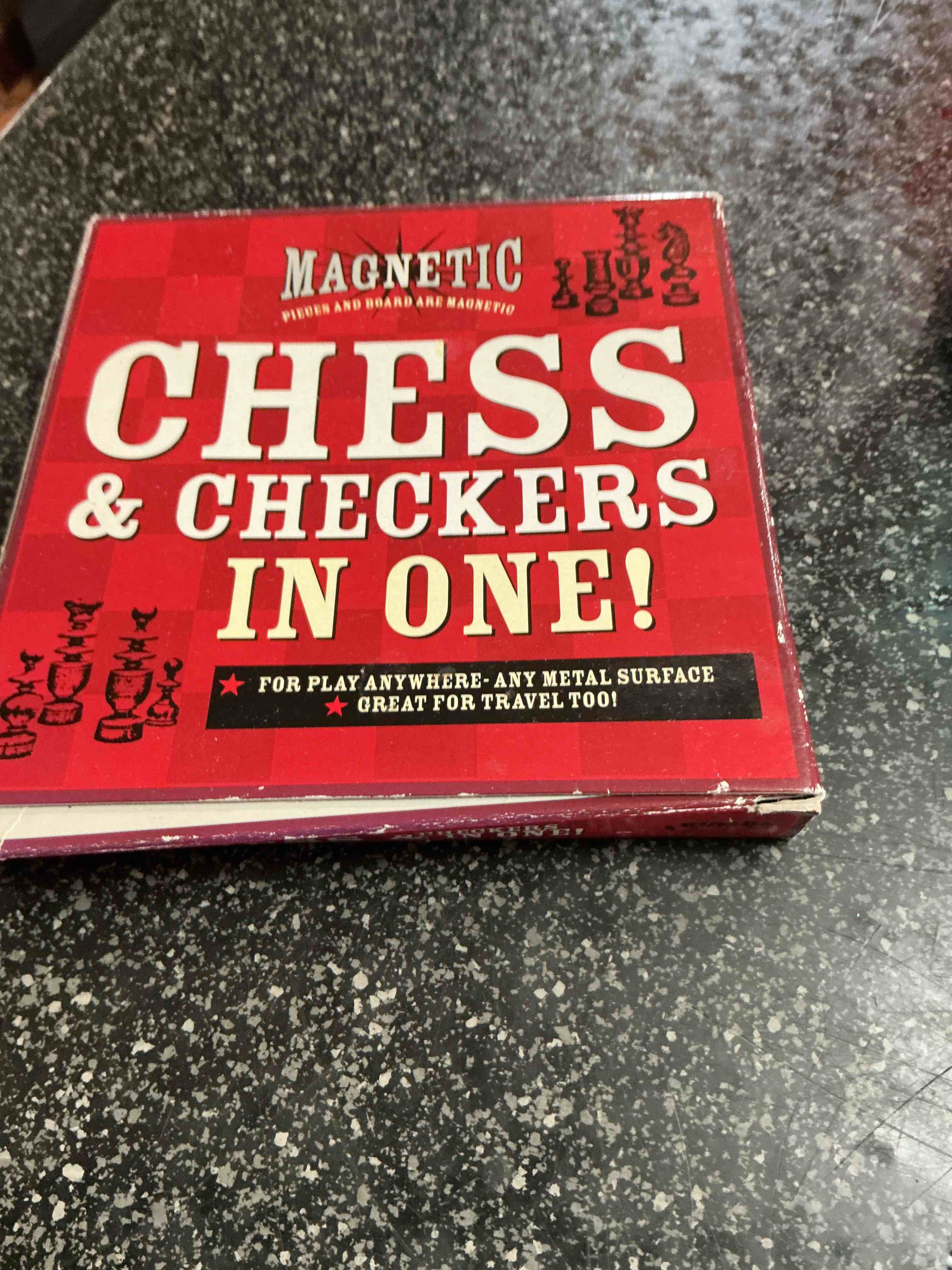Magnetic Chess & Checkers In One! 