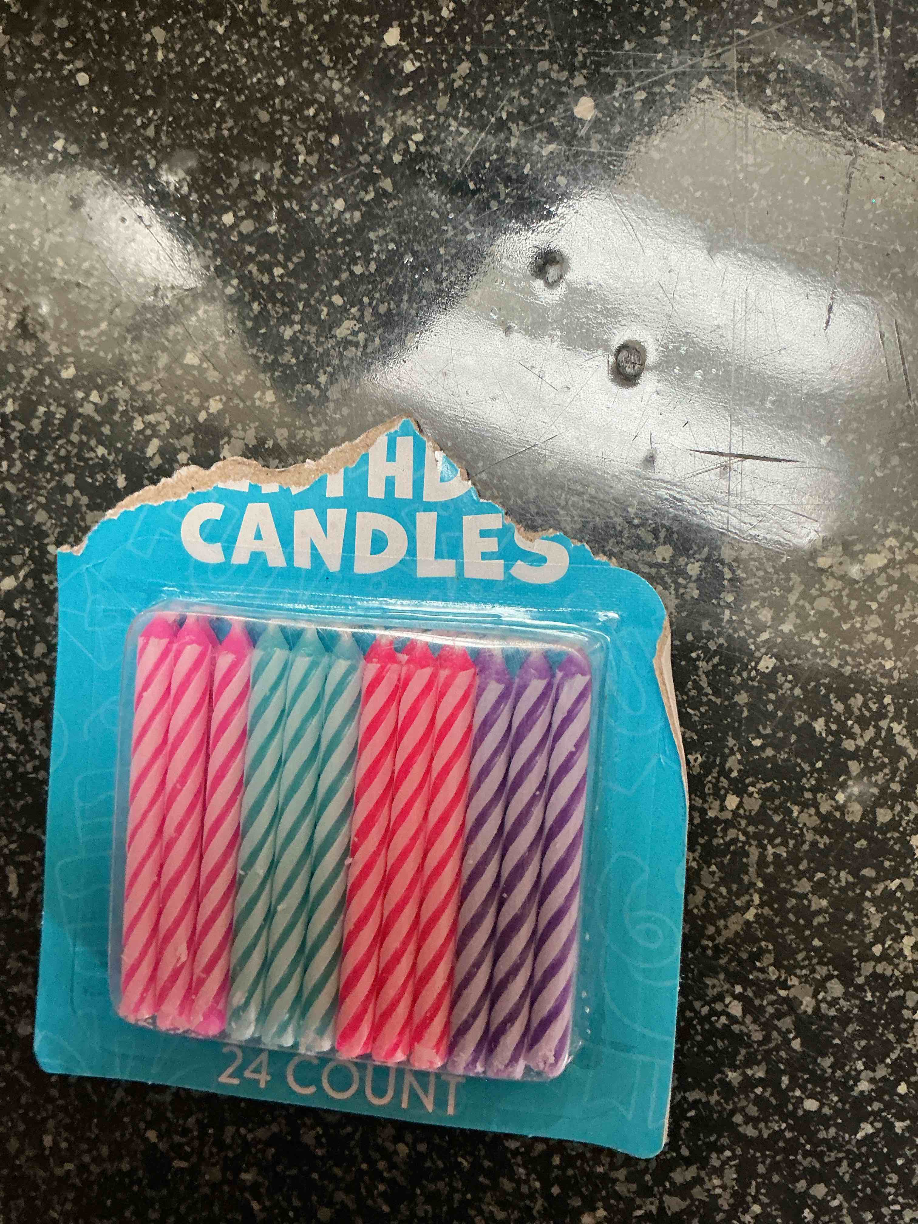 24 Count 4 Color Birthday Candles 