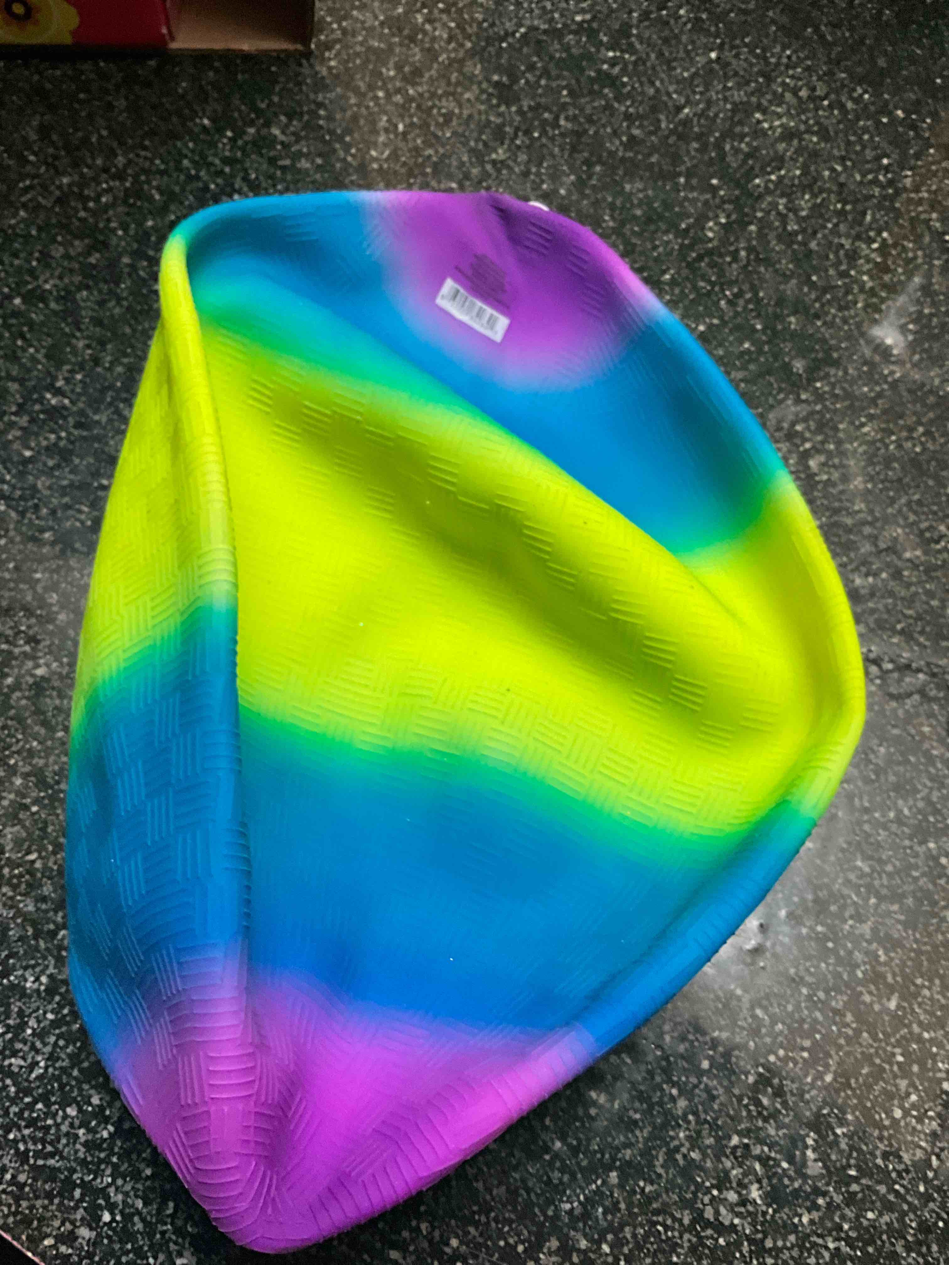 Rainbow Playground Ball - 8.5Inch (Pack of 1) Rubber Bouncy Inflatable Balls for Kids and Adults, Indoor and Outdoor Games, Kickball, Dodgeball, Four Square, and More