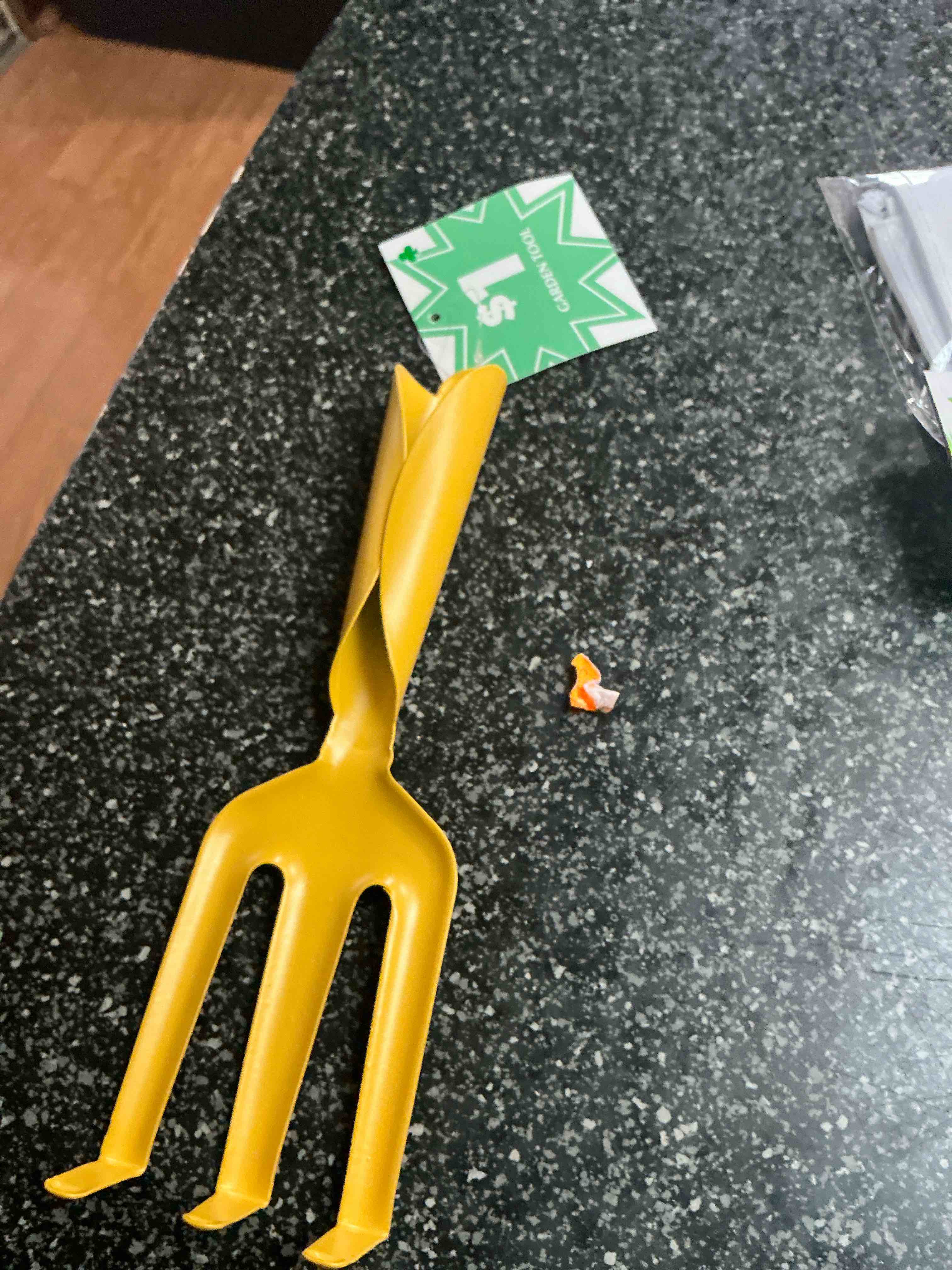 Yellow Gardening Rake