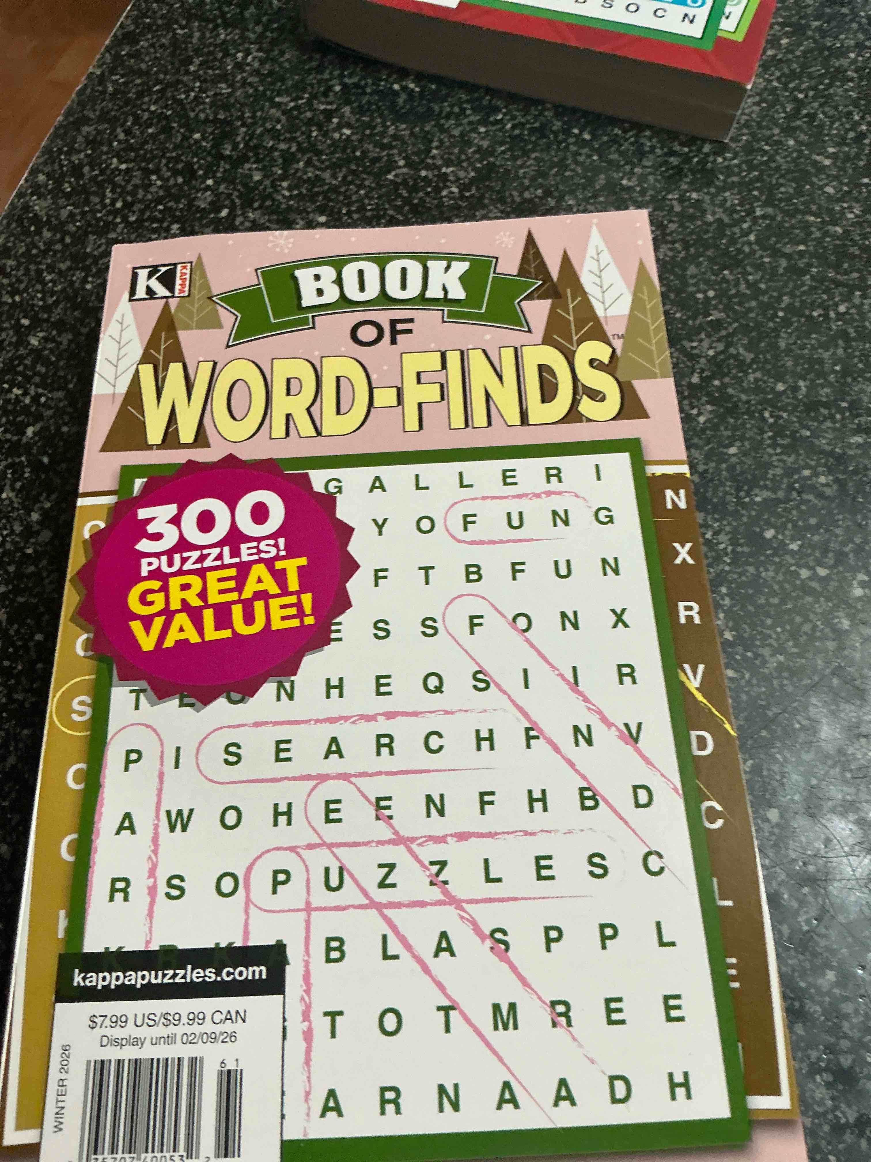 Kappa Book Word -Finds 300 Puzzles Great Values 