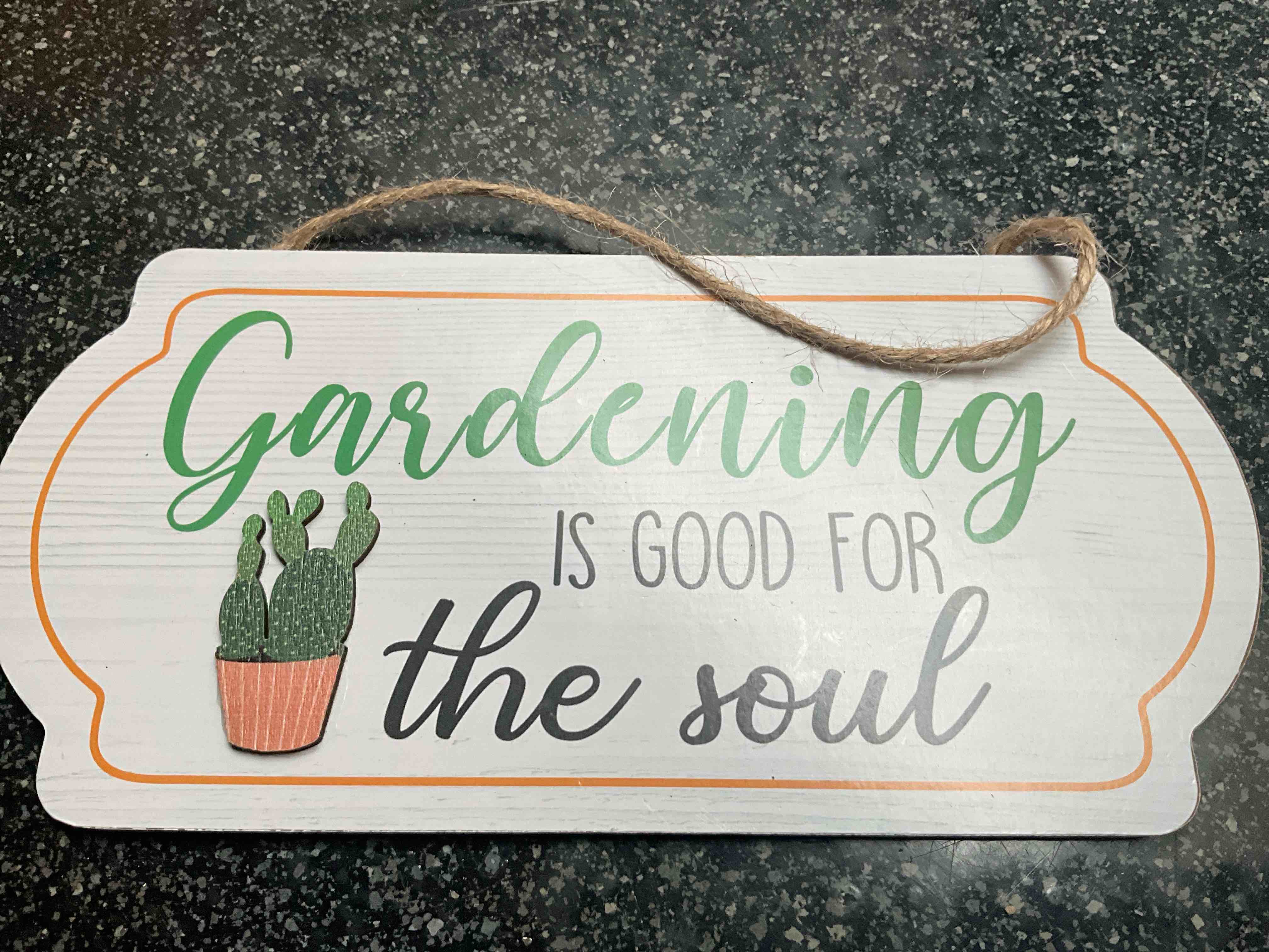 Garden Sign - Gardening Is Good For The Soul 