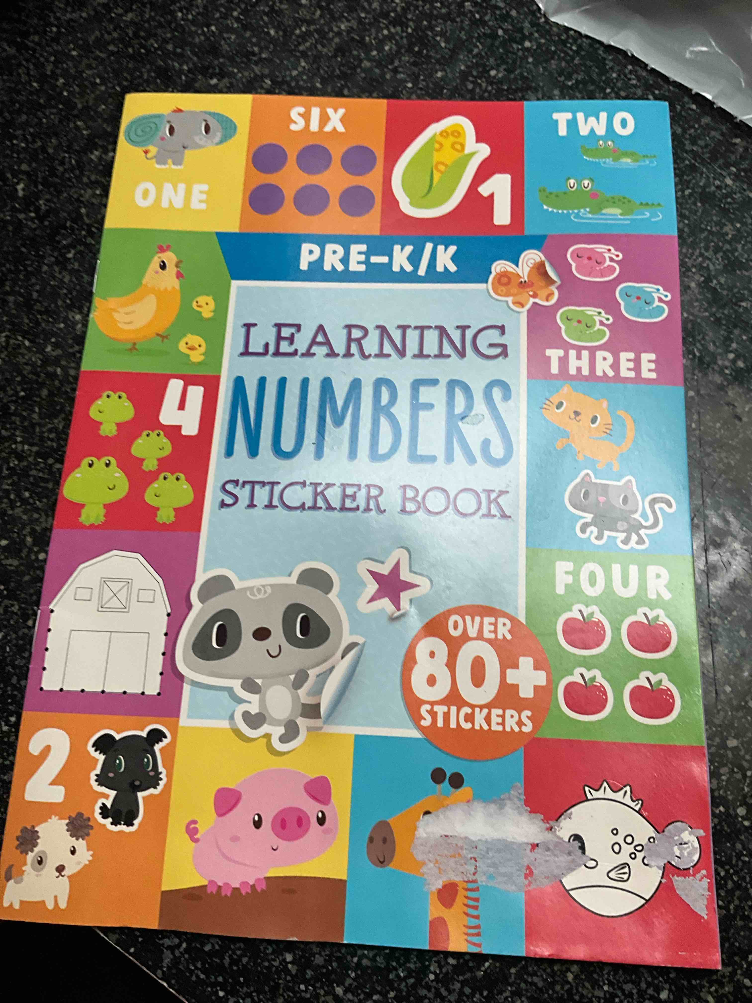 Learning Numbers - Sticker Book - over 80 Stickers 