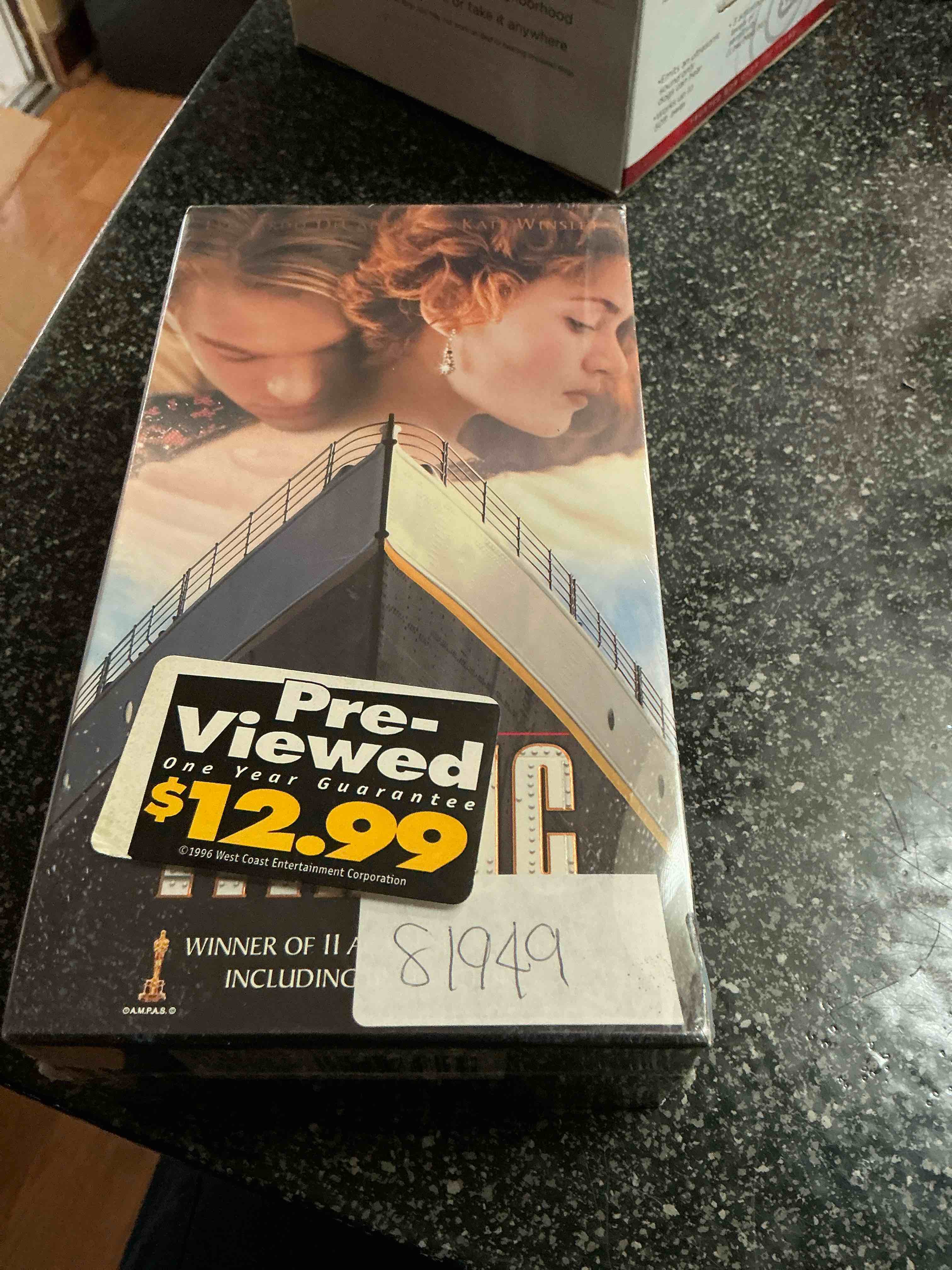 Titanic Movie On VHS Tape Pre Viewed