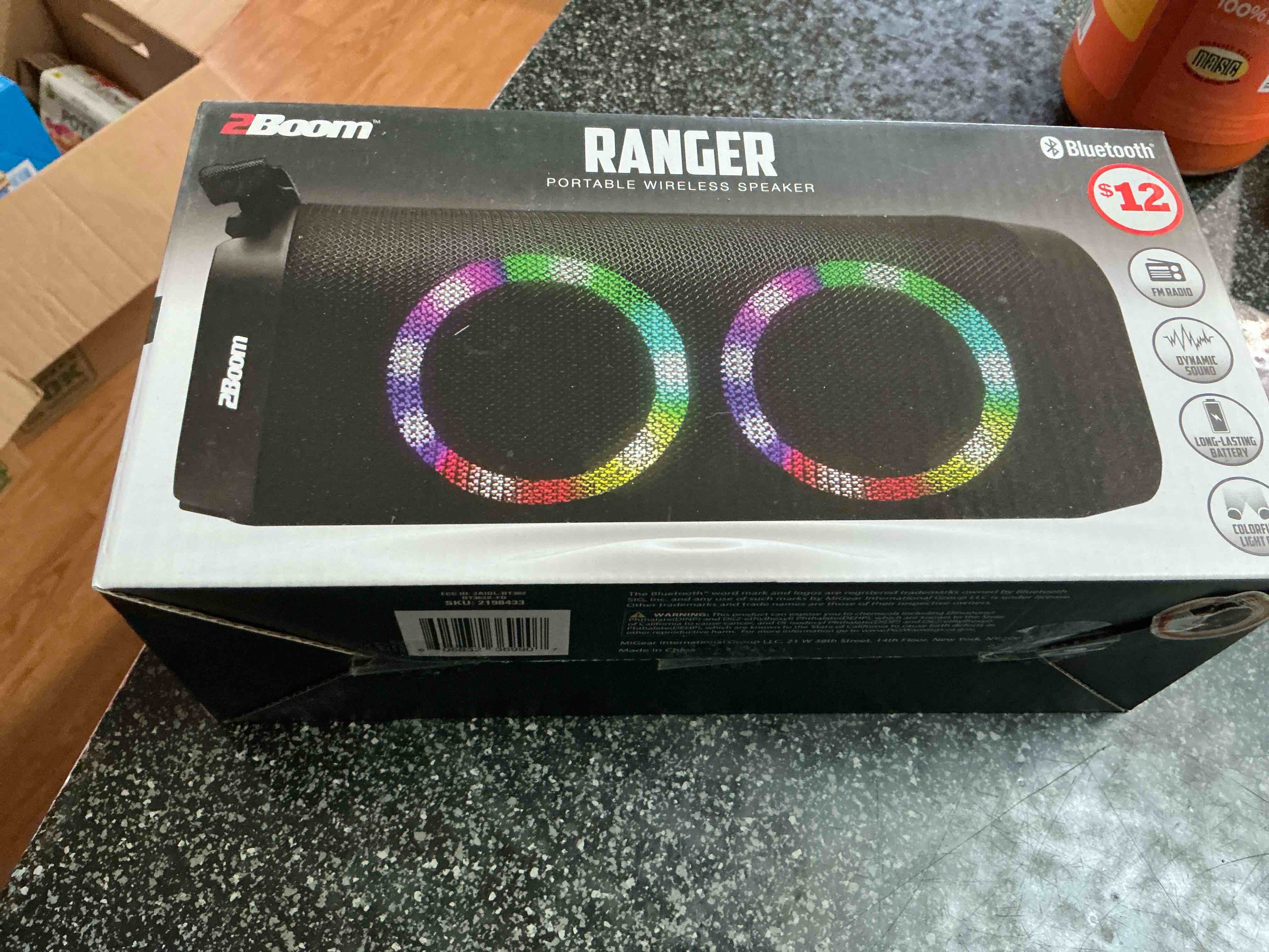 2 BoomRanger PortableWireless Speaker Bluetooth 