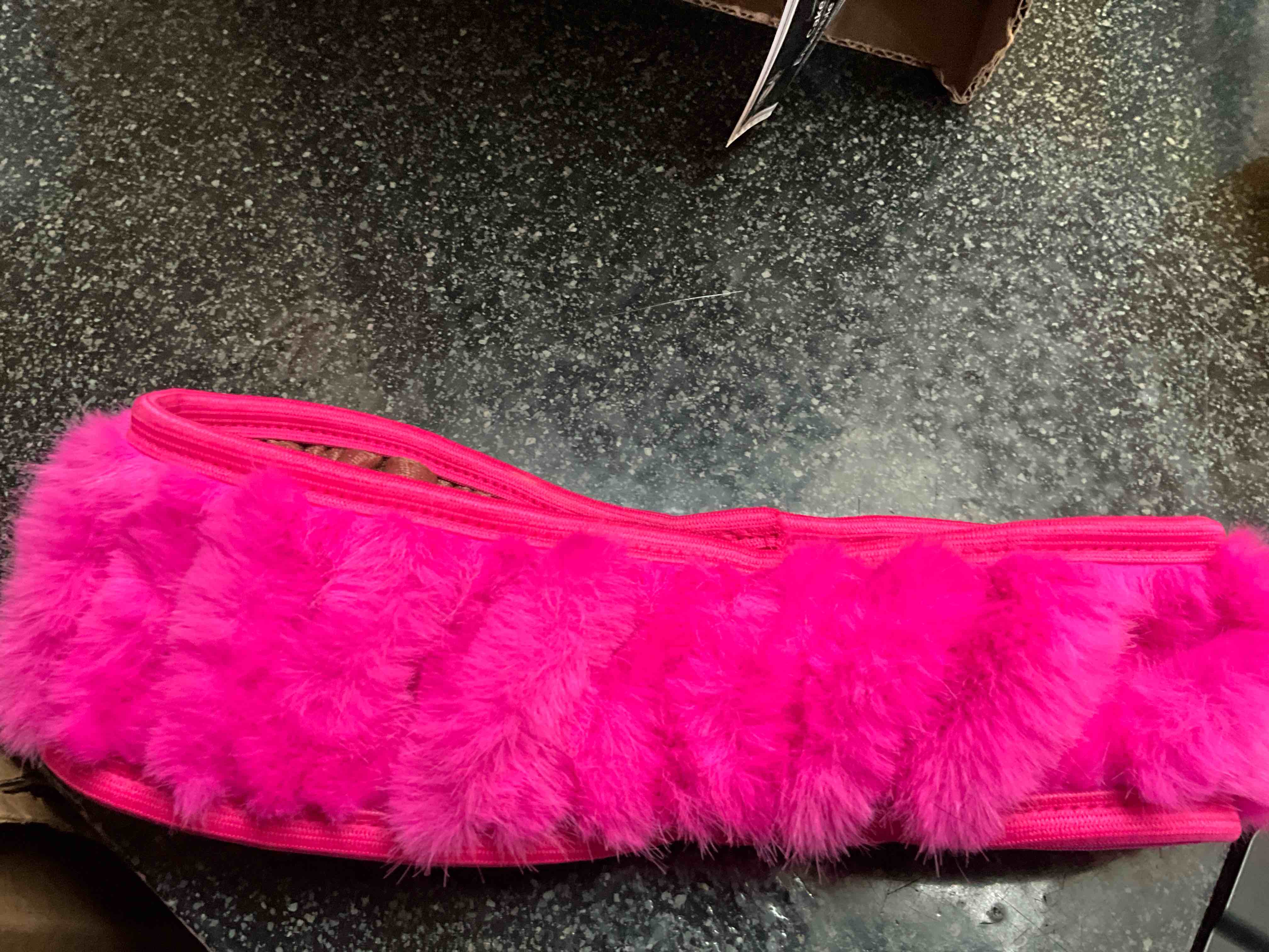 Pink Fluffy Steering Wheel Cover 