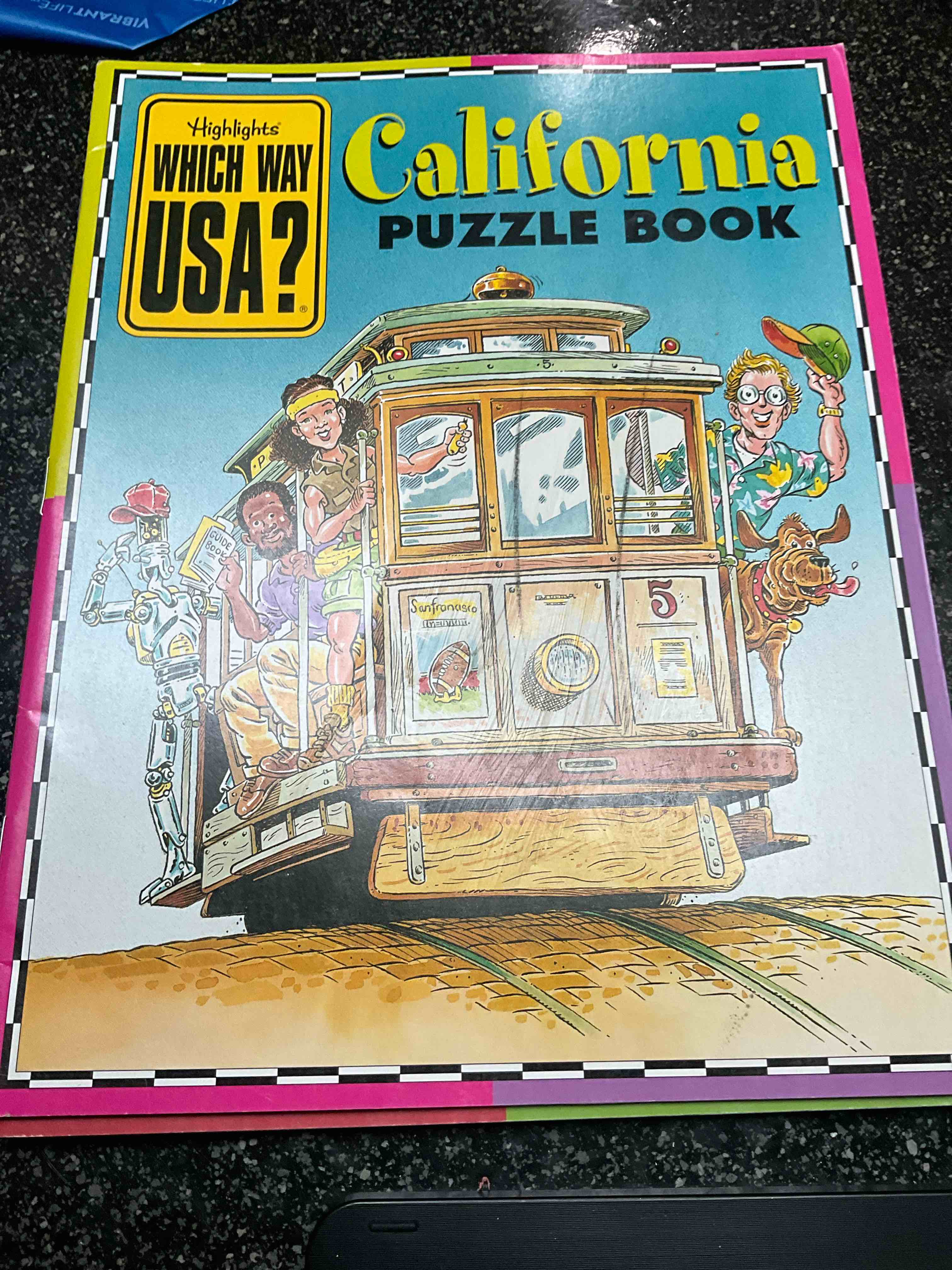 California - Puzzle Book - Highlights - Which Way USA? - Retro/Vintage 