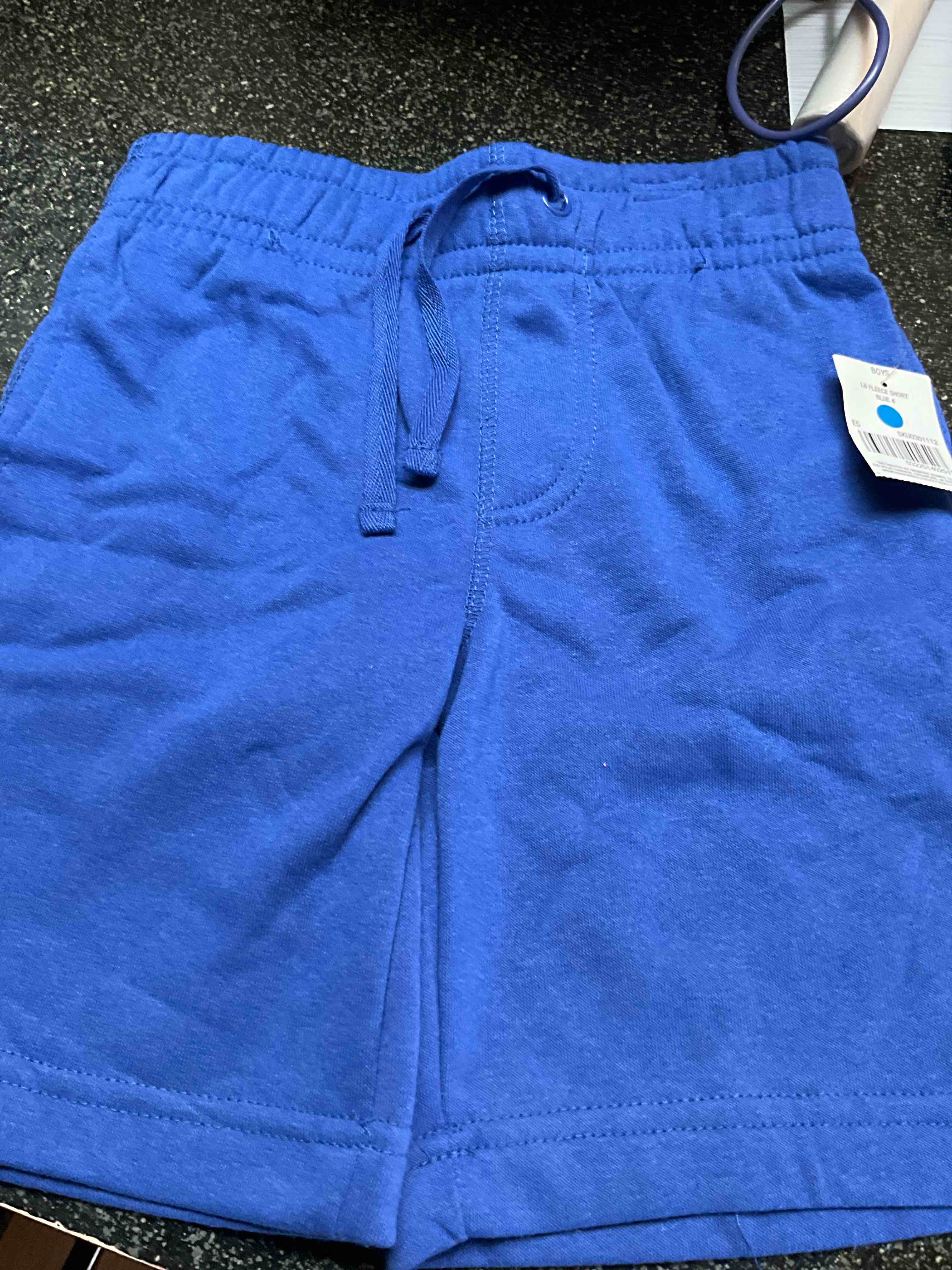 Boys - Blue - Fleece - Shorts - Size - 4 