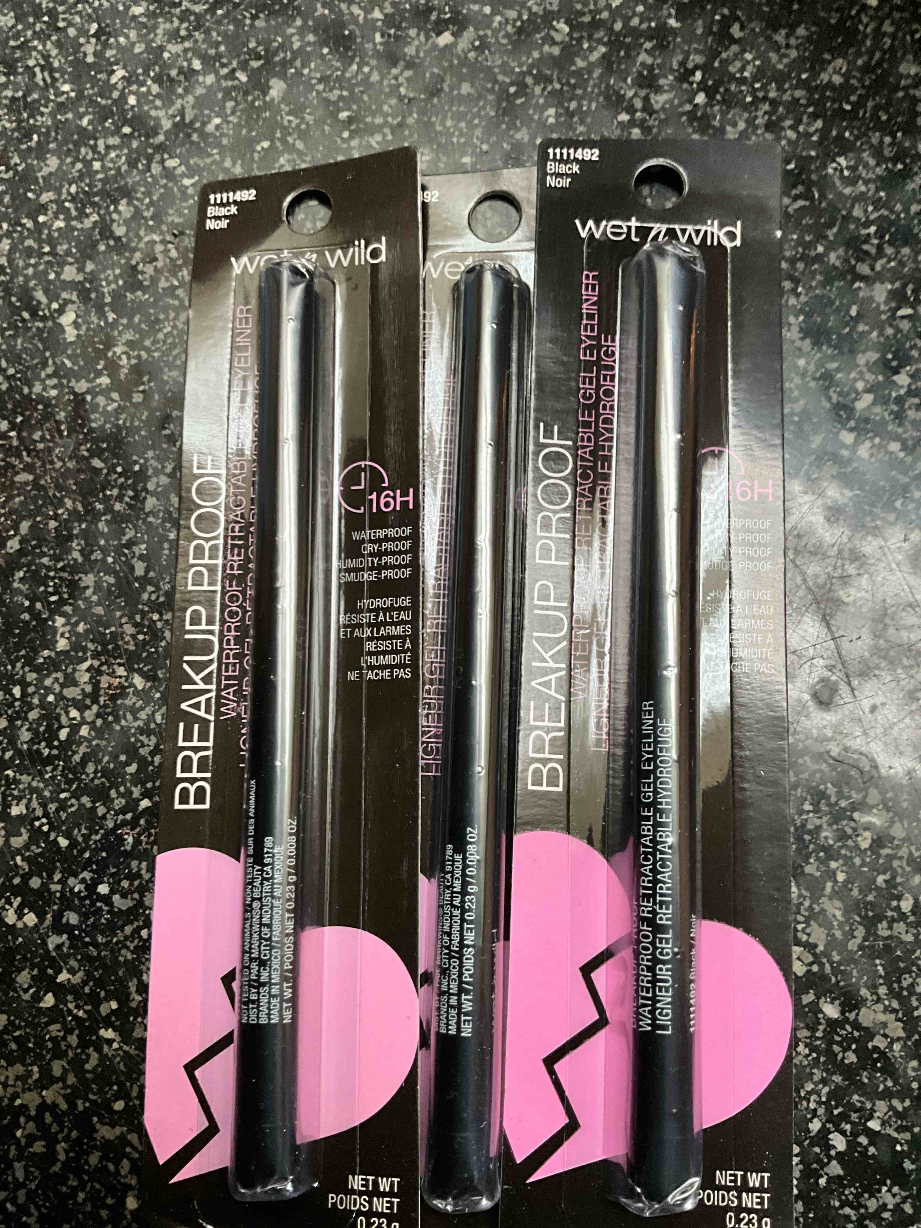Wet N Wild - Breakup Proof - Waterproof Retractable Gel Eyeliner