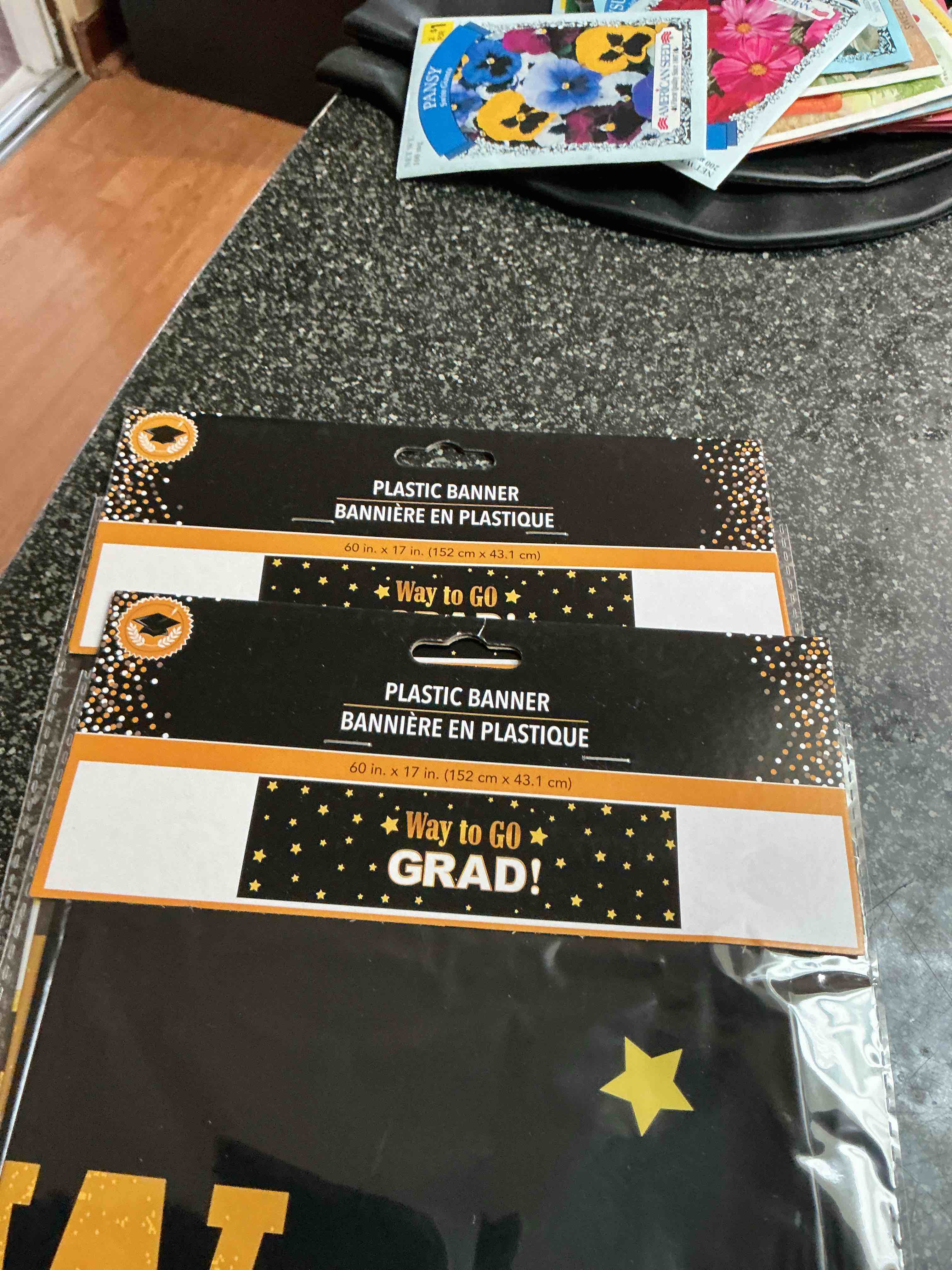 Plastic Banner Way To  Go  Grad!