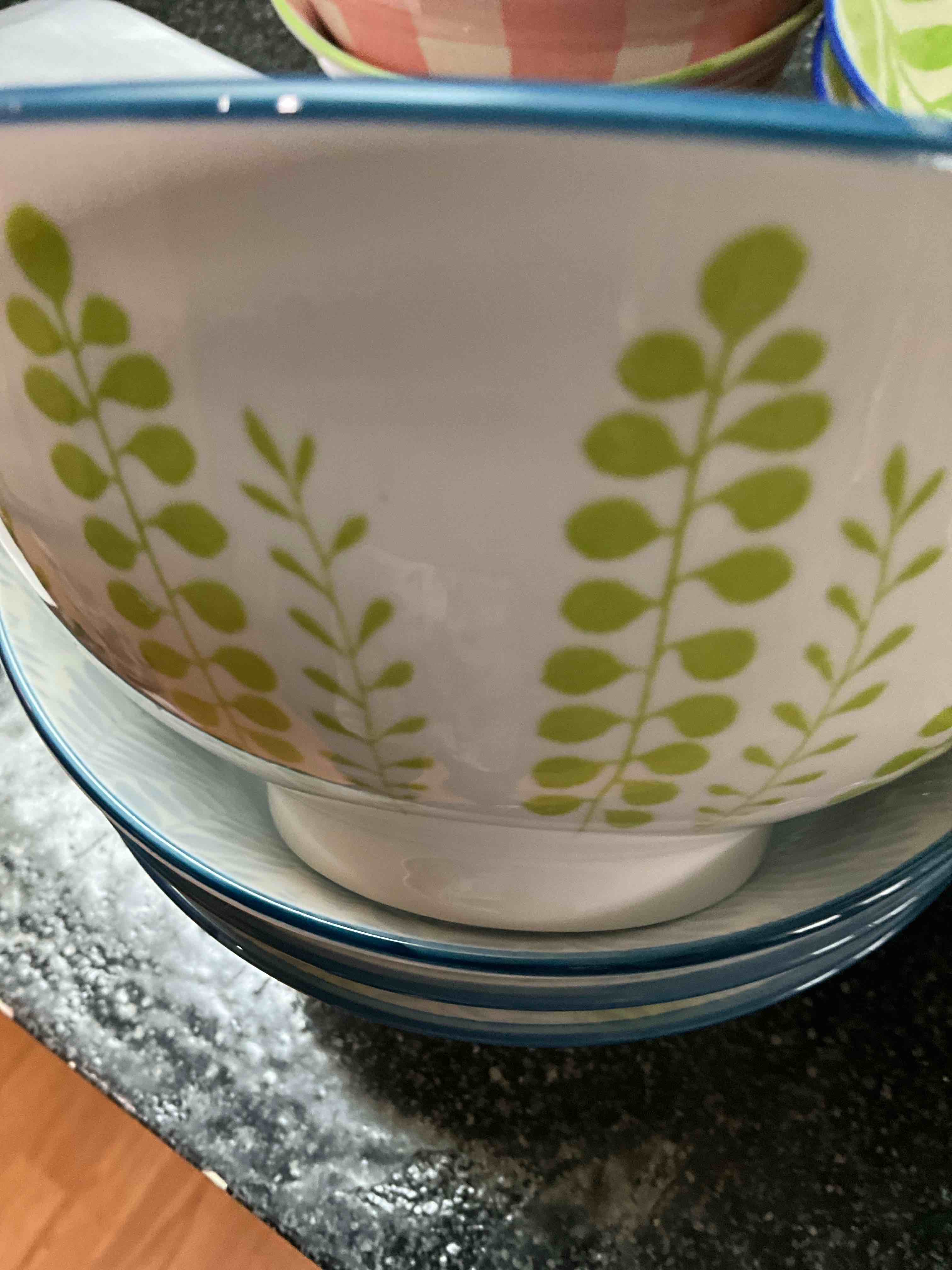 Blue/Green/White - Cereal Bowls 