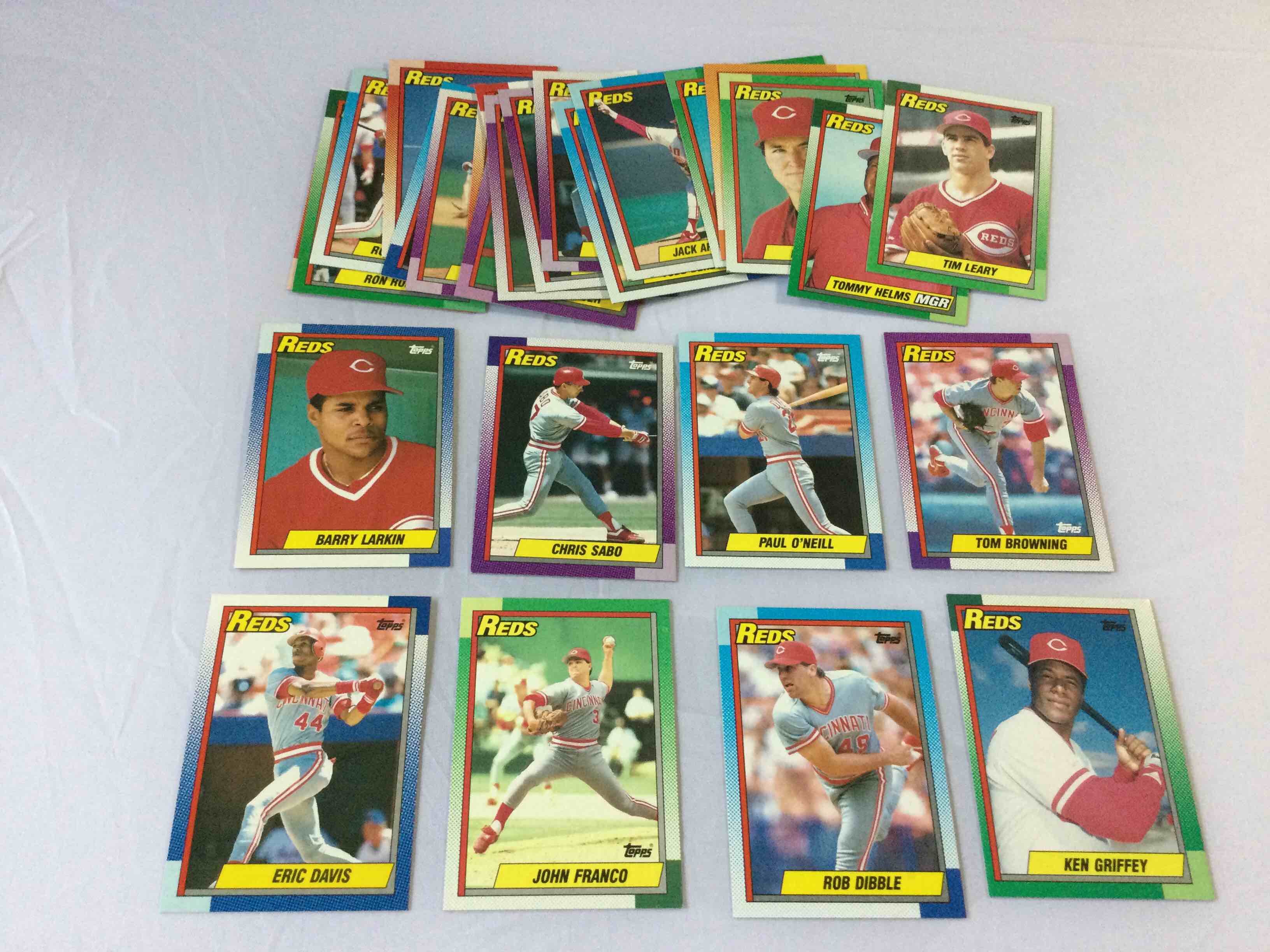 1990 Topps Baseball Cincinnati Reds Team Set