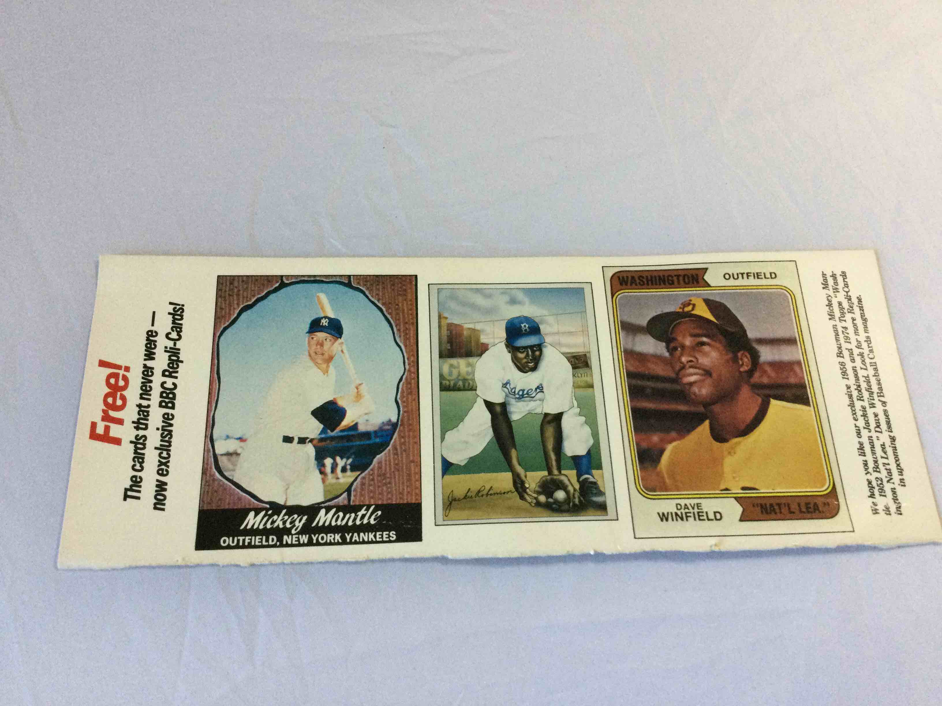 1988 Baseball Card Magazine Uncut Insert Sheet