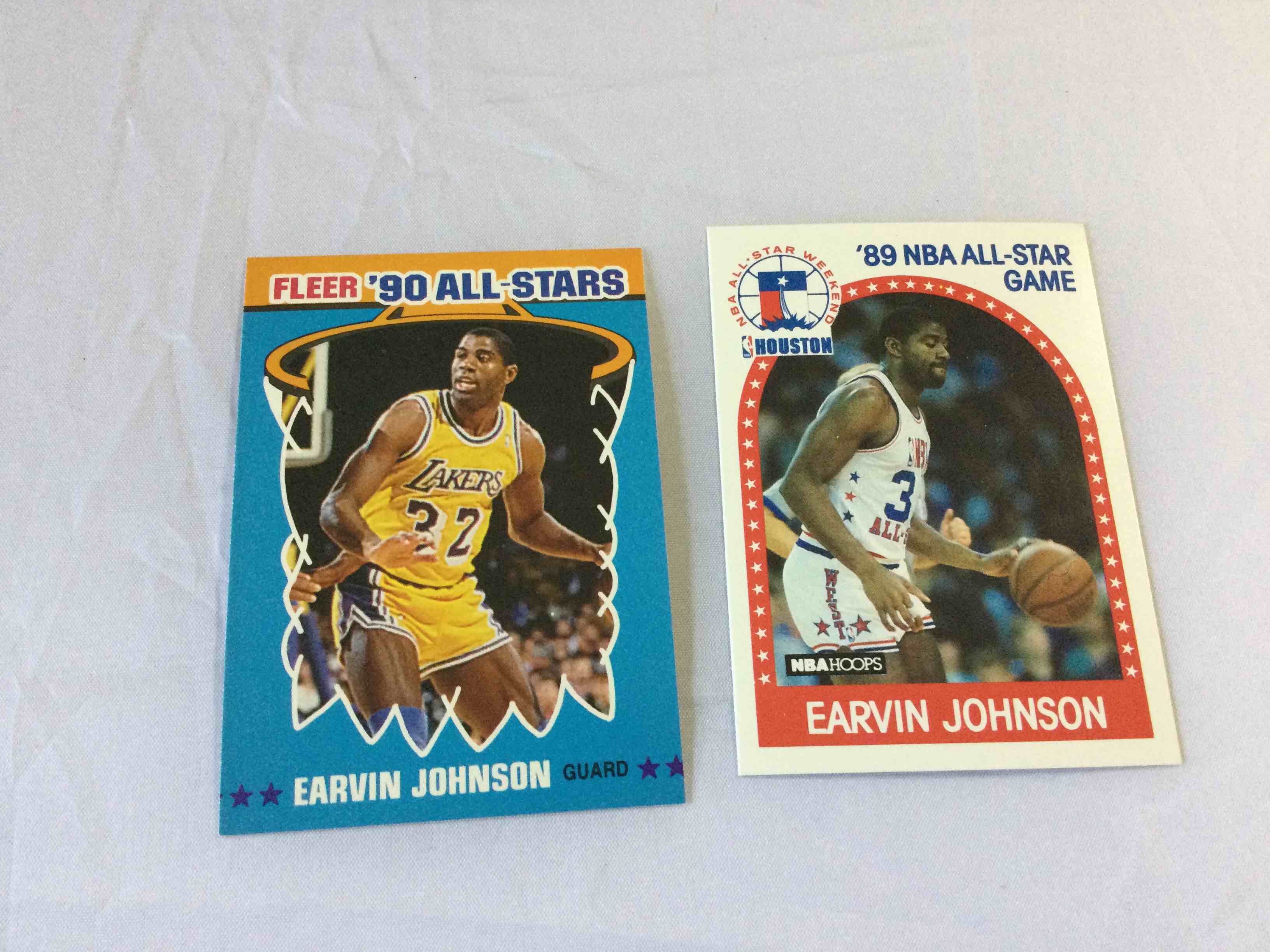 Earvin “Magic” Johnson Basketball Card Pair
