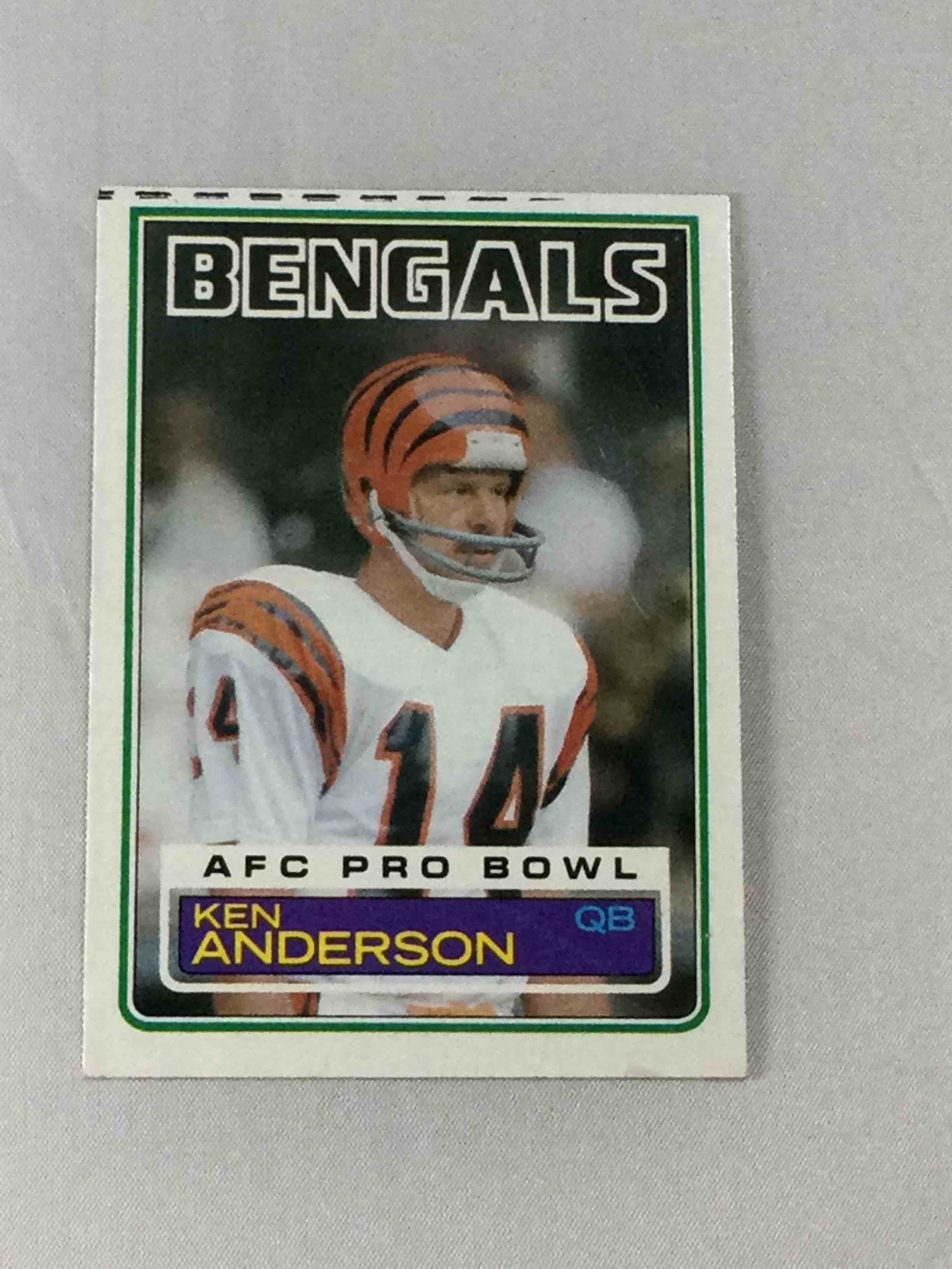 1983 Topps Football Ken Anderson Card