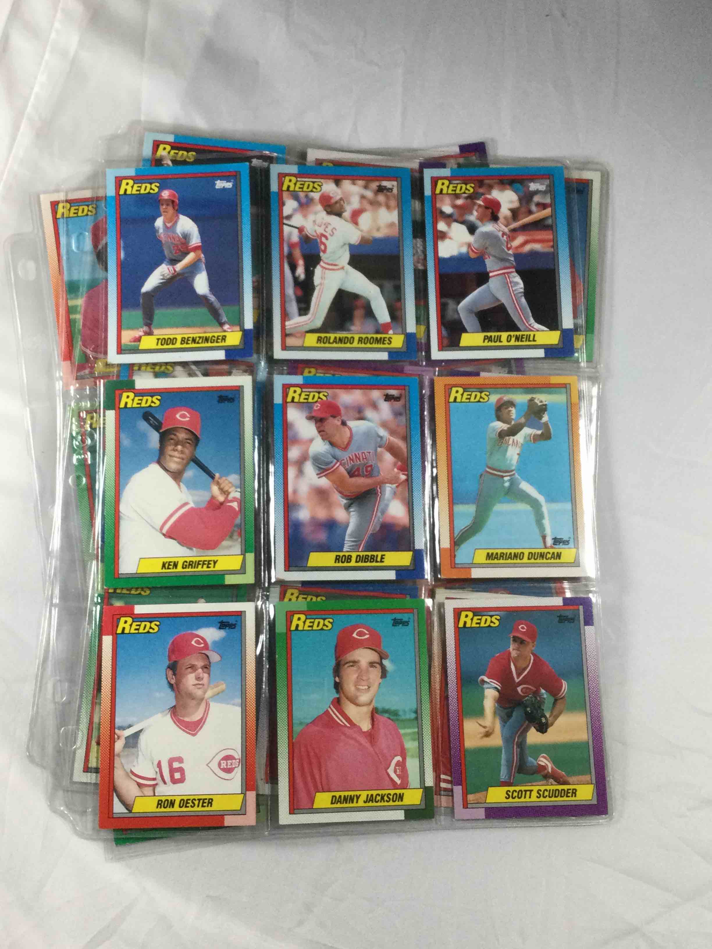 1990 Topps Cincinnati Reds Baseball Card Team Set