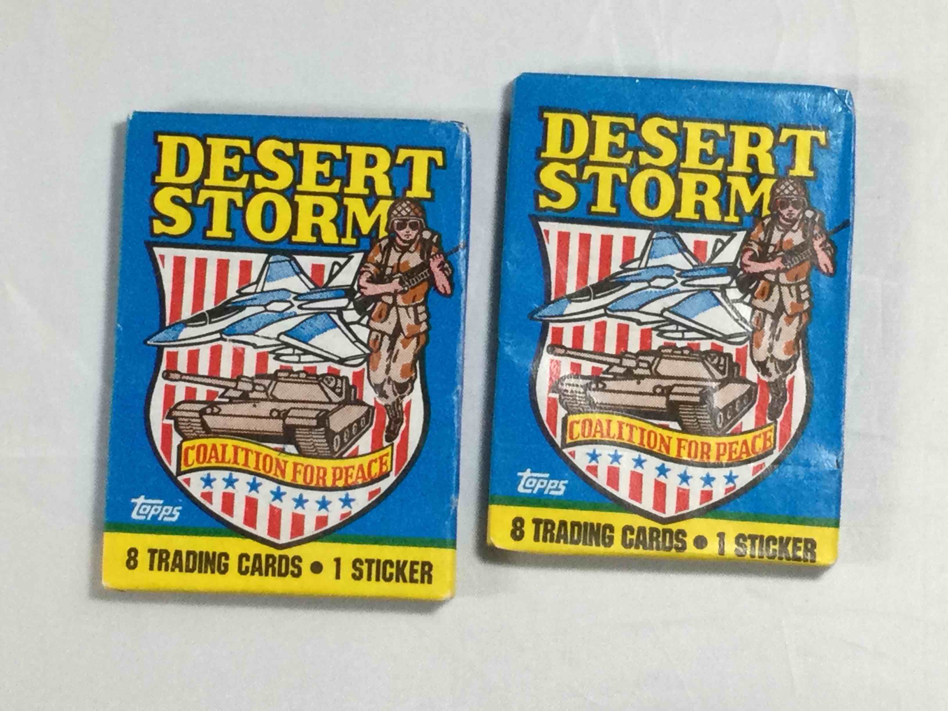 (2) Desert Storm Trading Cards Unopened Packs