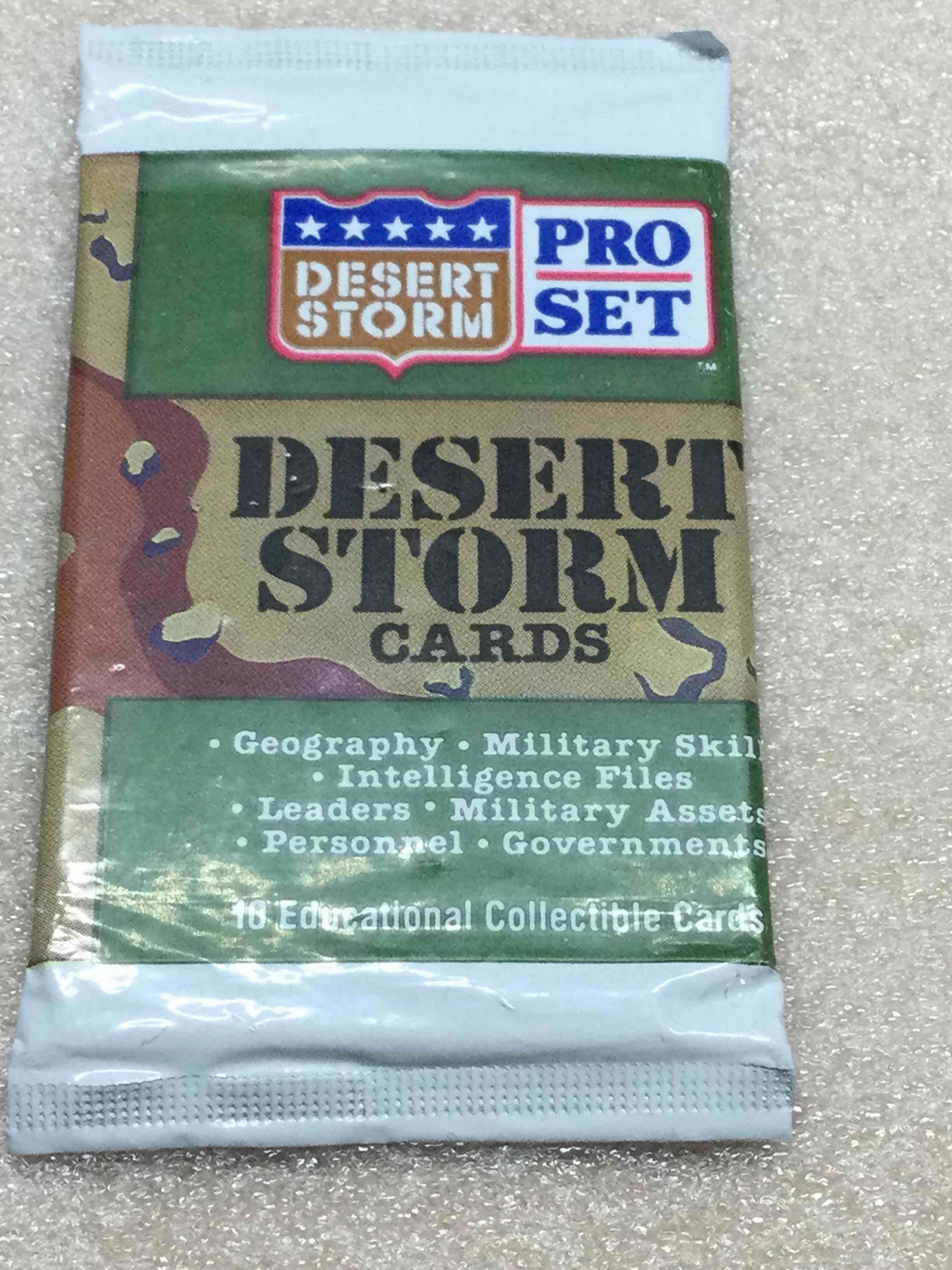 Pro Set Desert Storm Unopened Pack of Cards