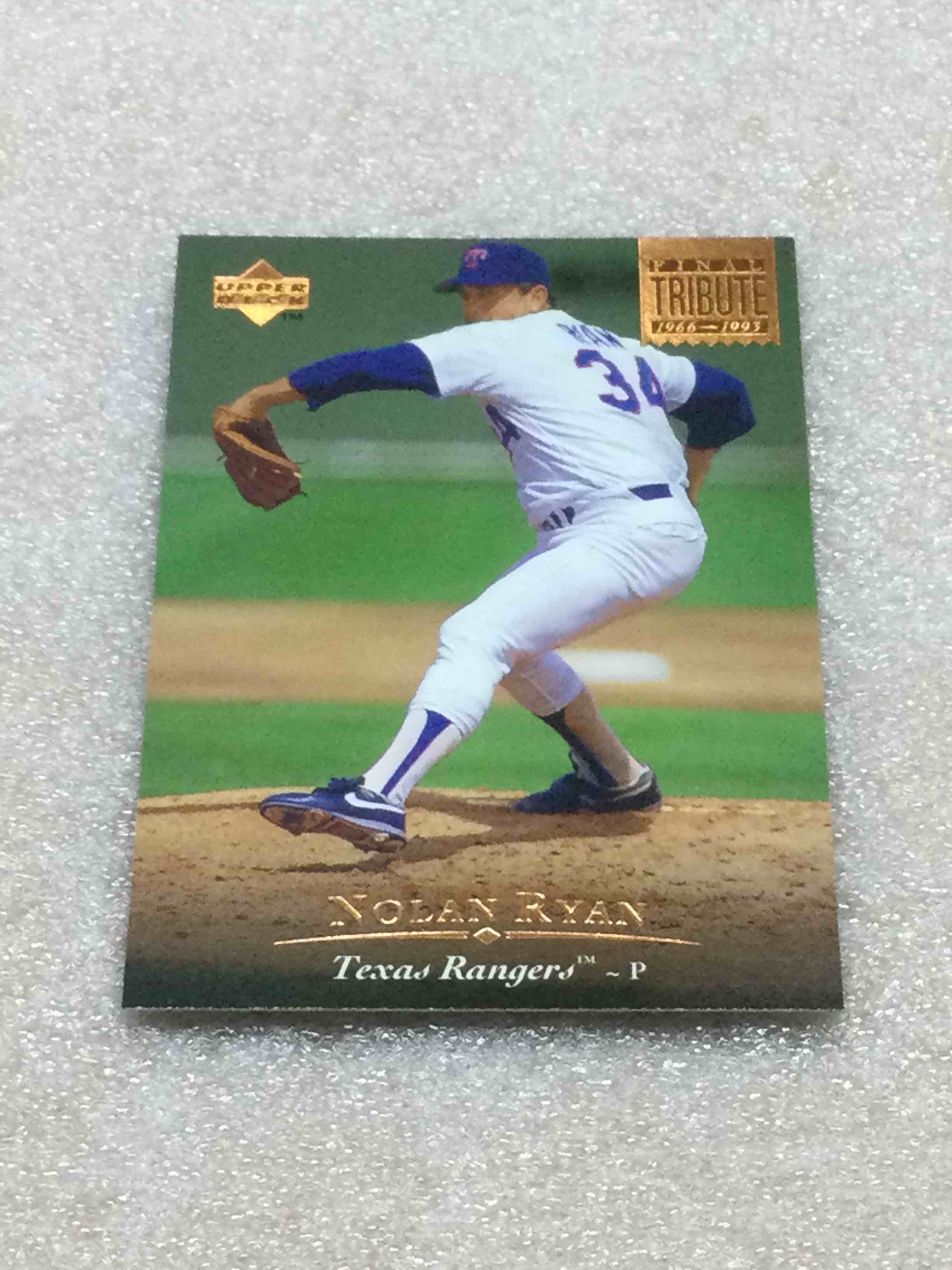 1995 Upper Deck Bronze Foil Stamped Nolan Ryan Tribute Baseball Card