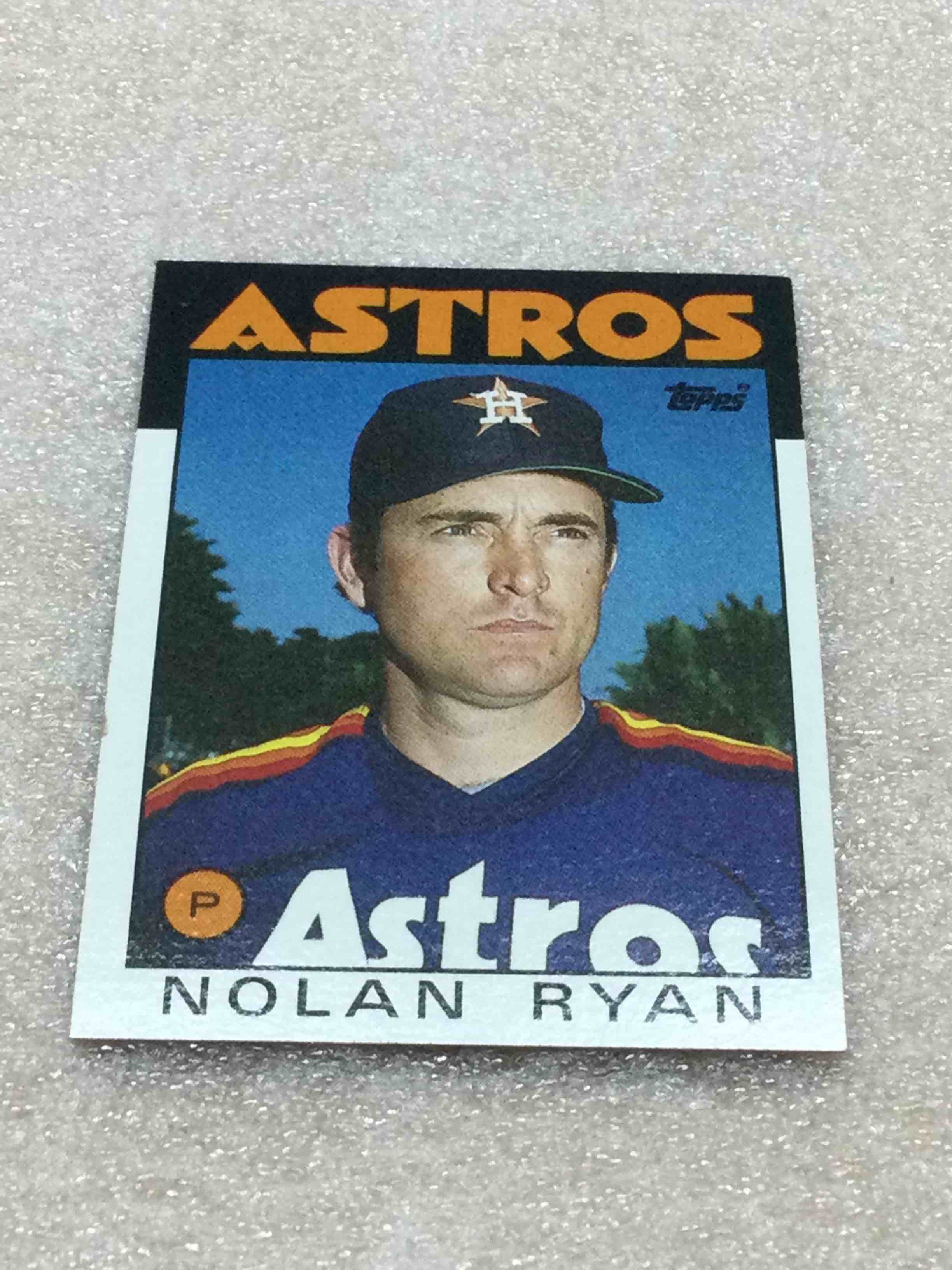 1986 Topps Nolan Ryan Baseball Card
