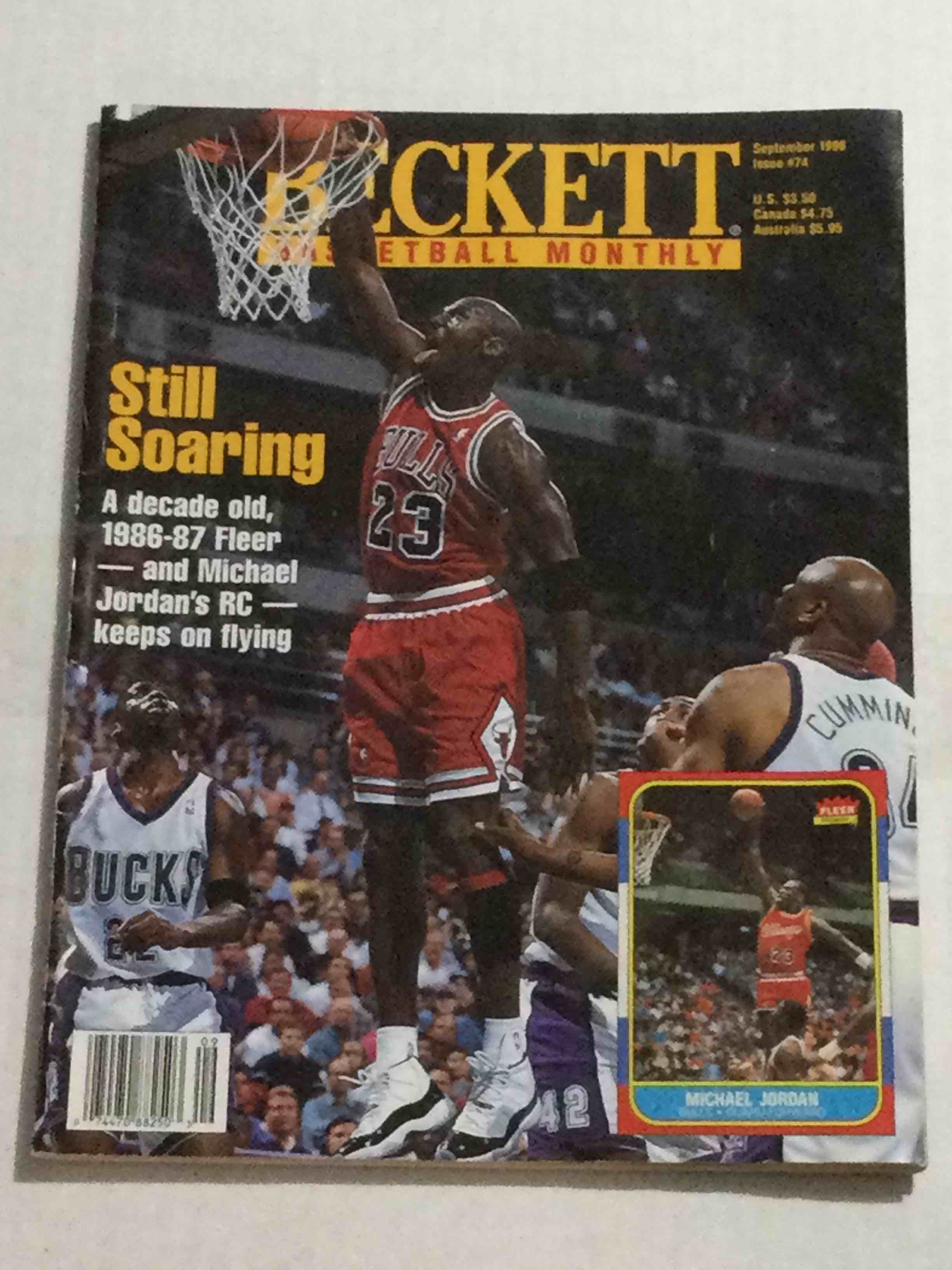 September 1996 Beckett Michael Jordan Rookie 10th Anniversary Issue