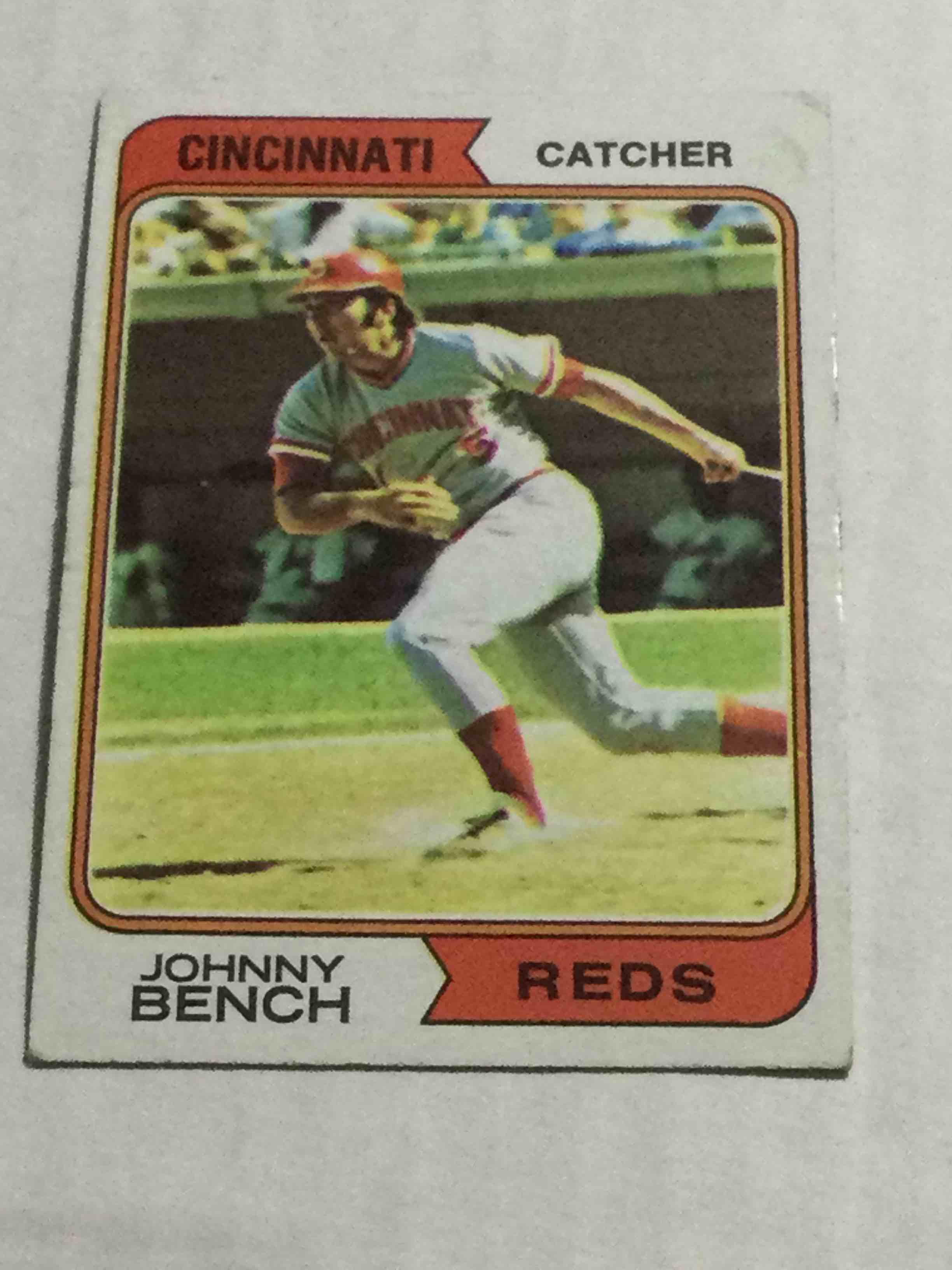 1974 Topps Johnny Bench Baseball Card