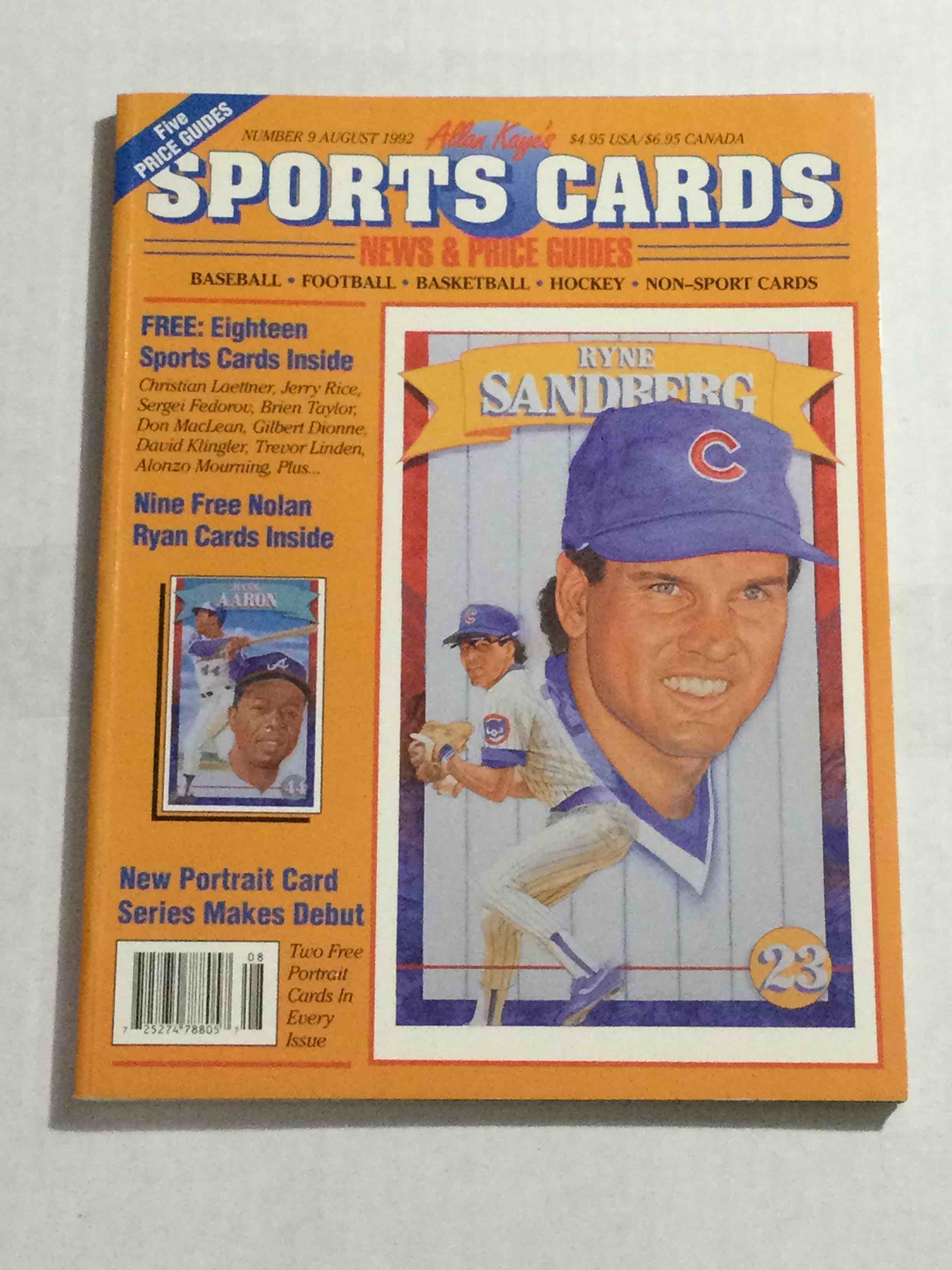 August 1992 Allen Kay’s Sports Cards - Sheet of Nolan Ryan Cards Inside