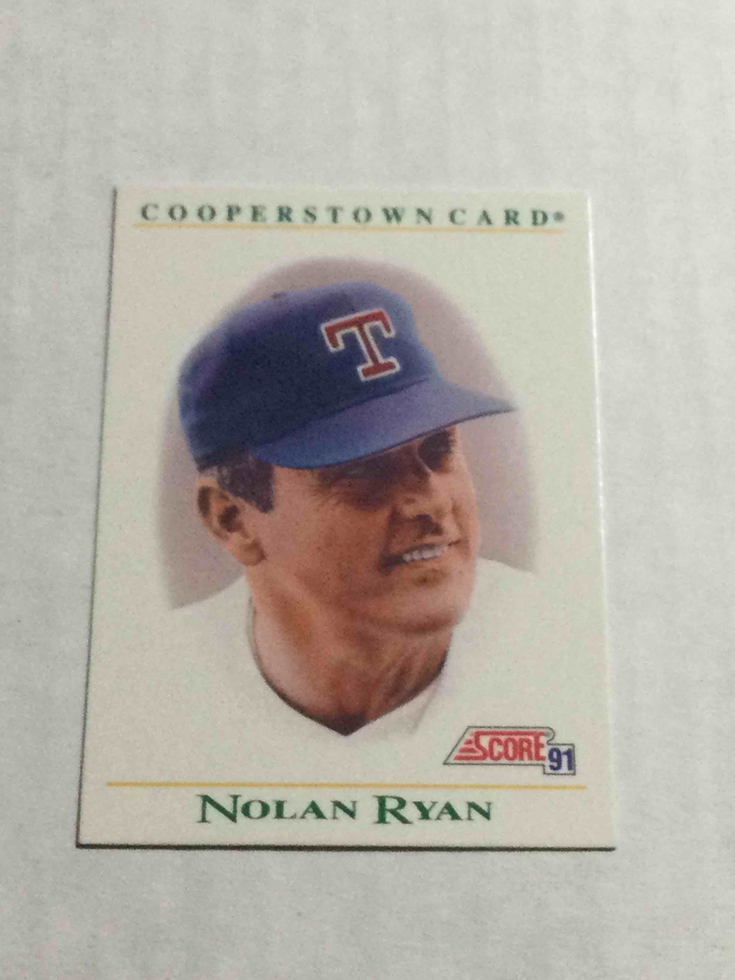 1991 Score Nolan Ryan Cooperstown Baseball Card