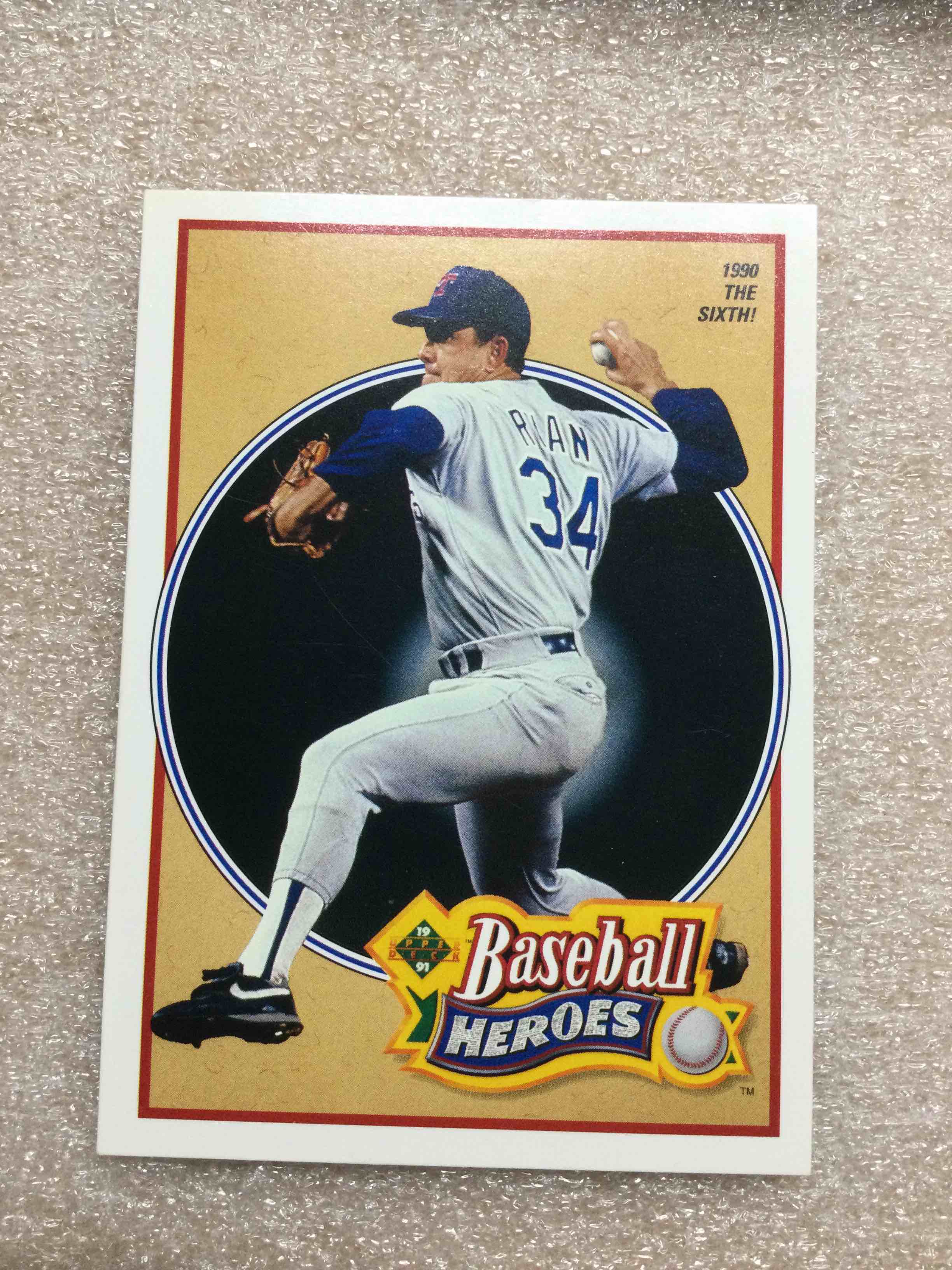 1991 Upper Deck NolanRyan Baseball Heroes Insert Card
