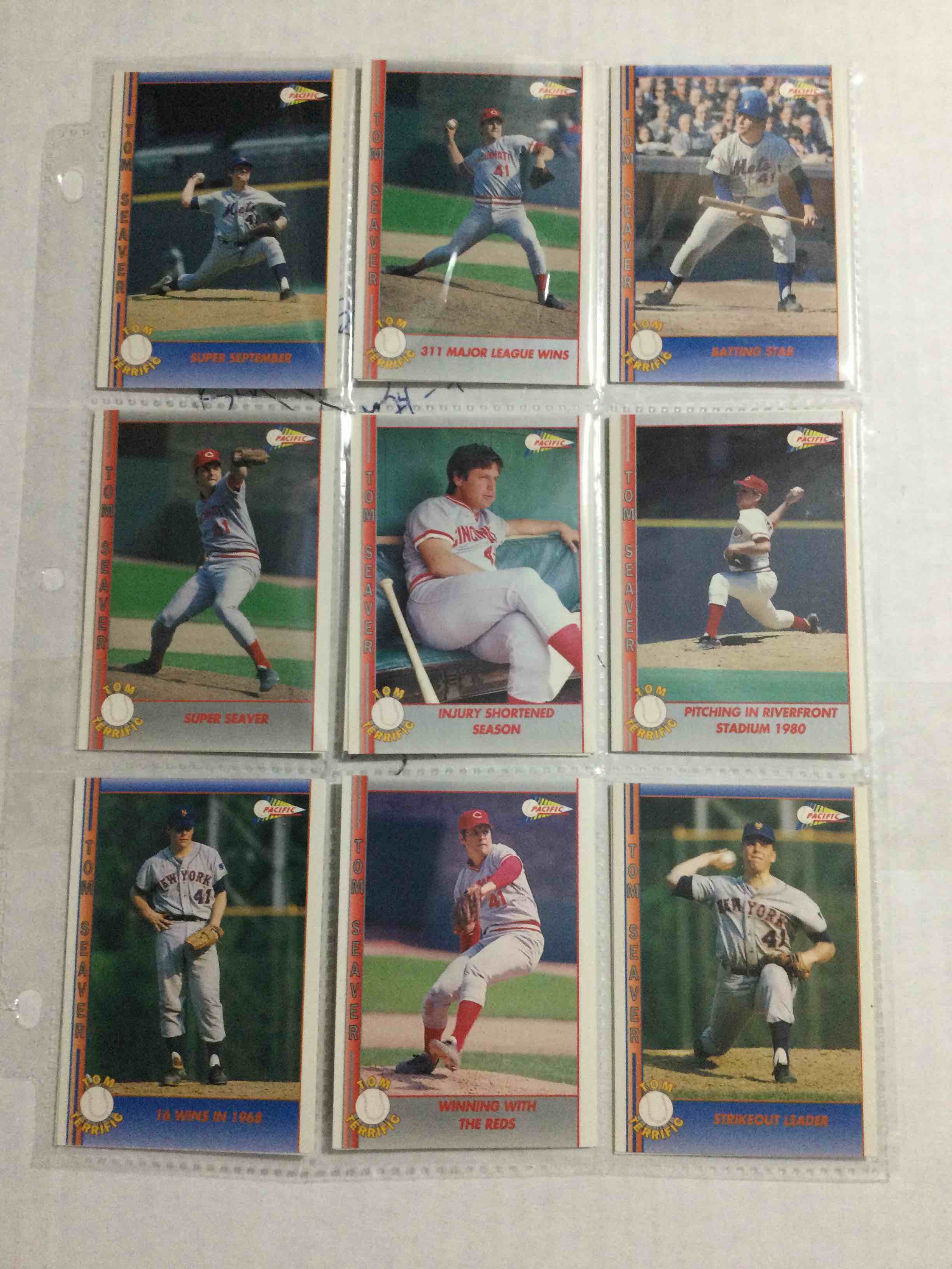 Lot of (18) Pacific Tom Seaver Baseball Cards
