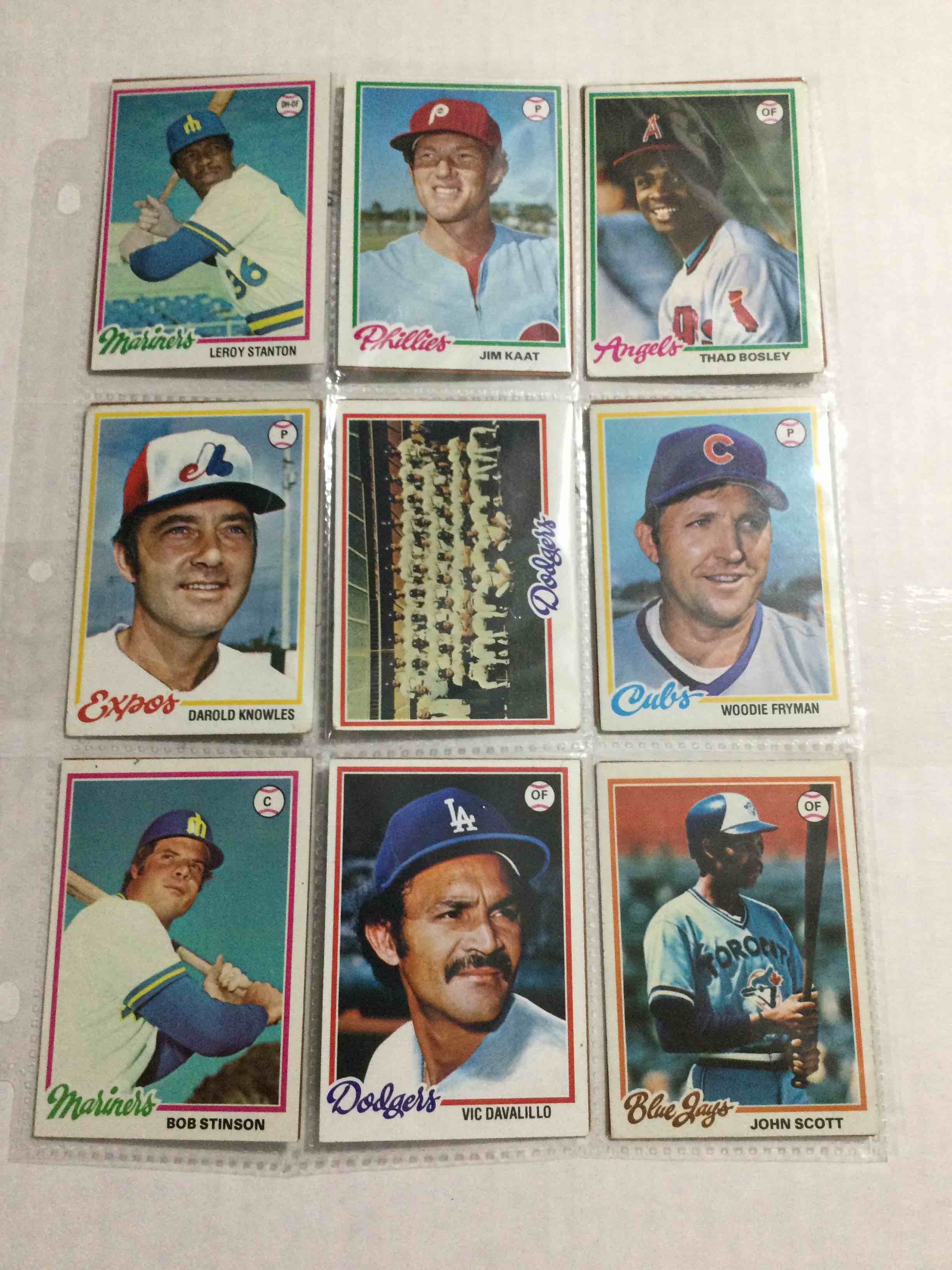 Lot of (18) Vintage 1978 Topps Baseball Cards