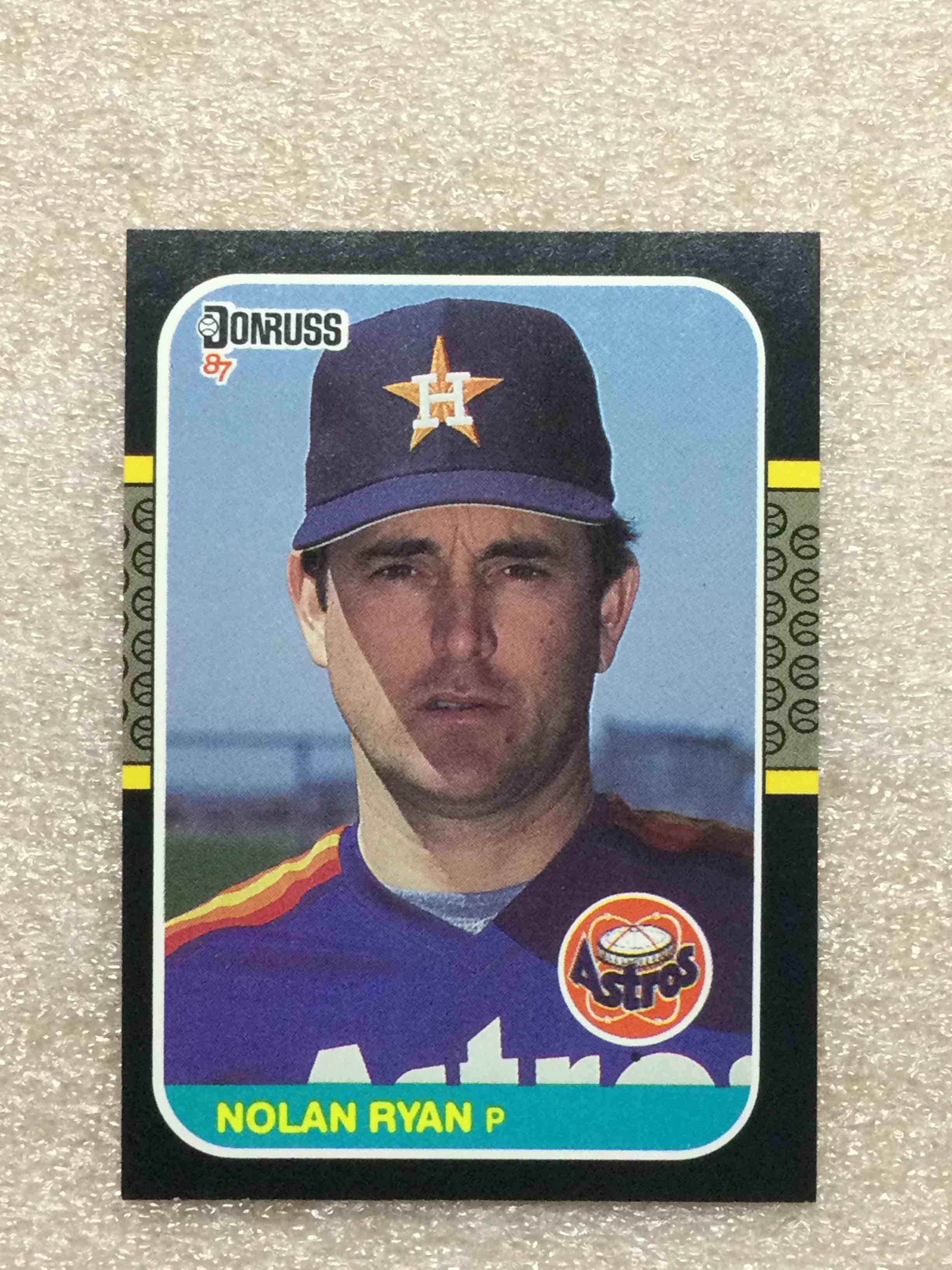 1987 Donruss Nolan Ryan Baseball Card