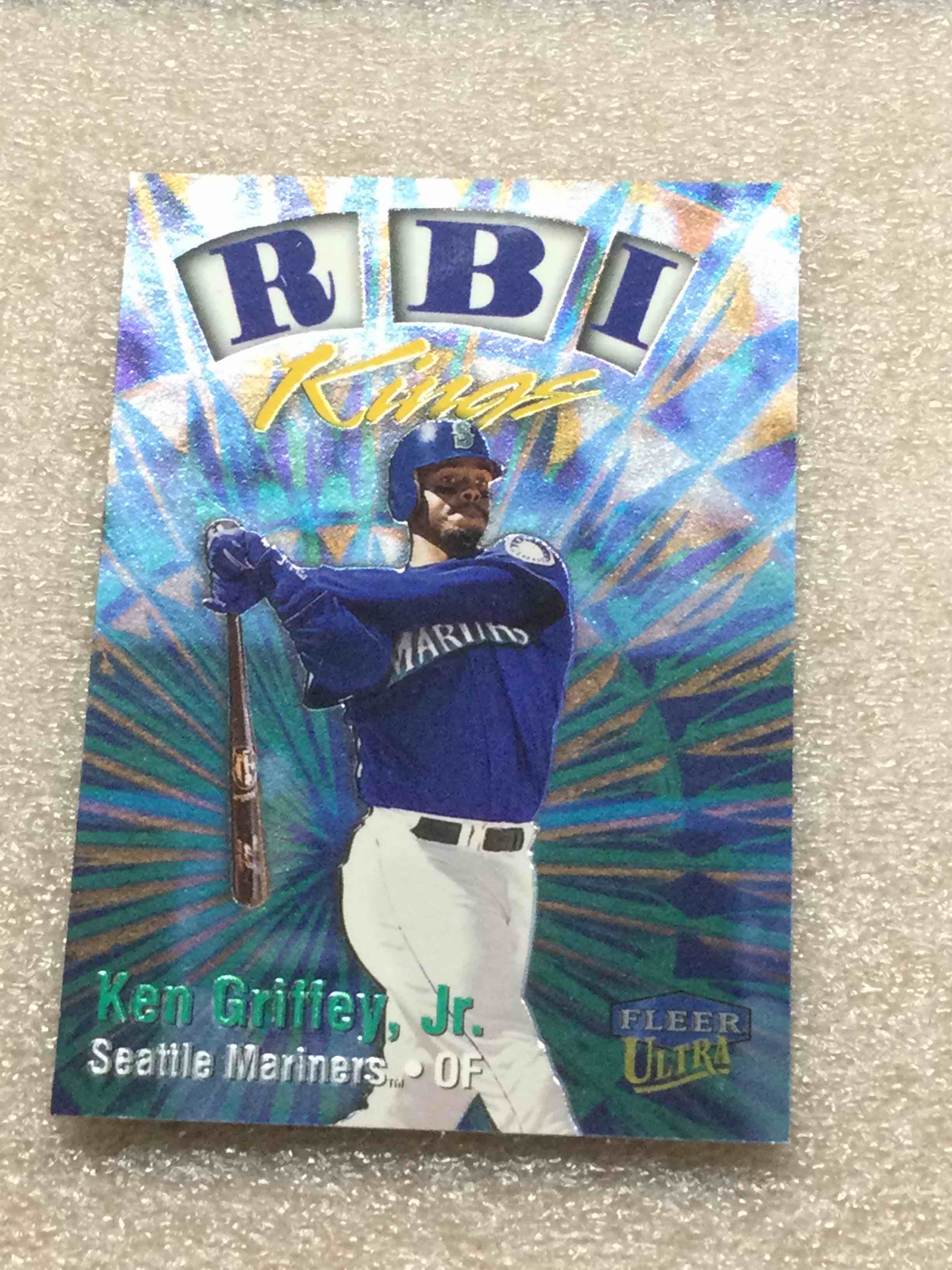 1999 Fleer Ultra RBI Kings Ken Griffey Jr Foil Insert Card