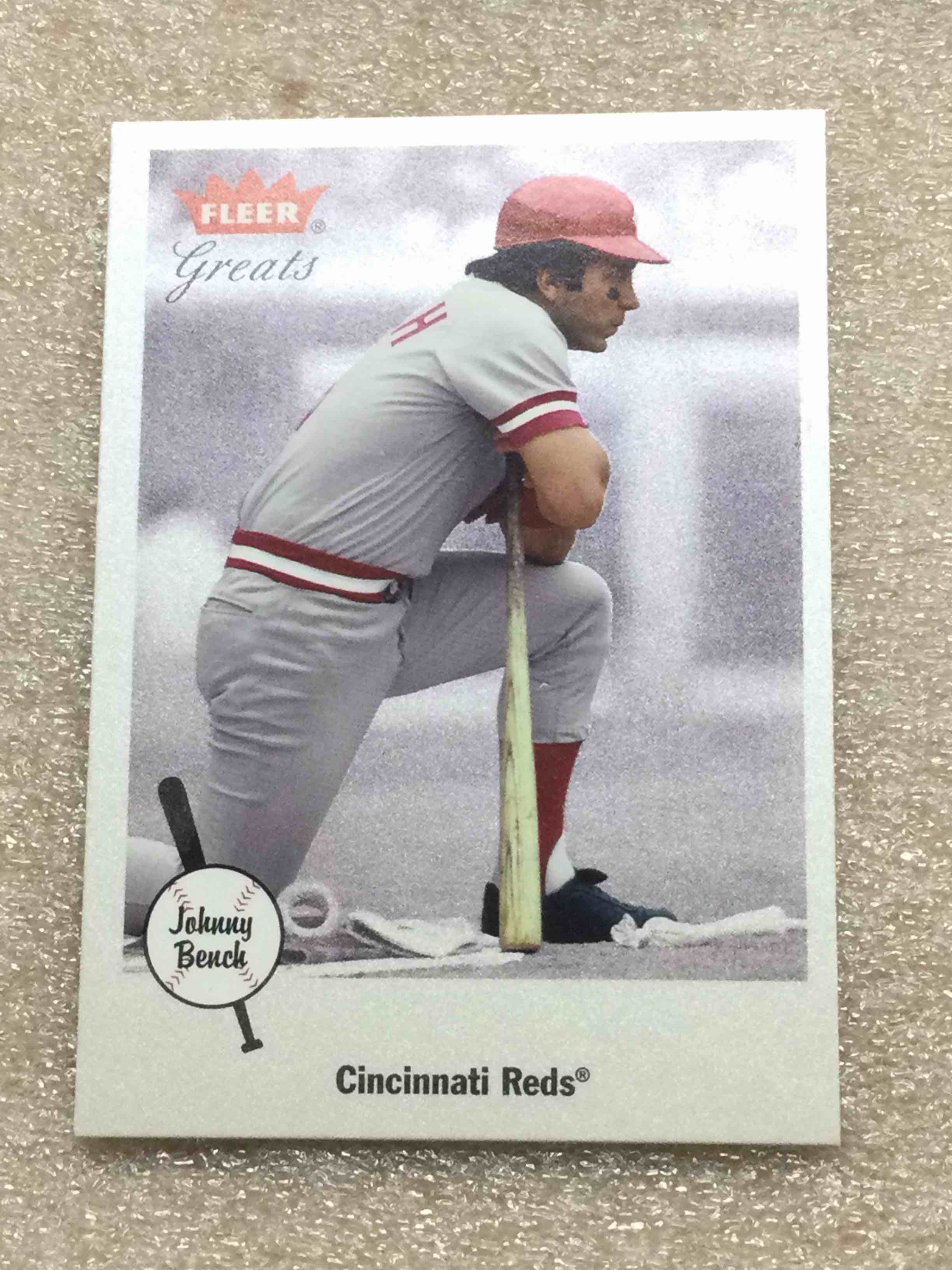 2001 Fleer Greats Johnny Bench Baseball Card