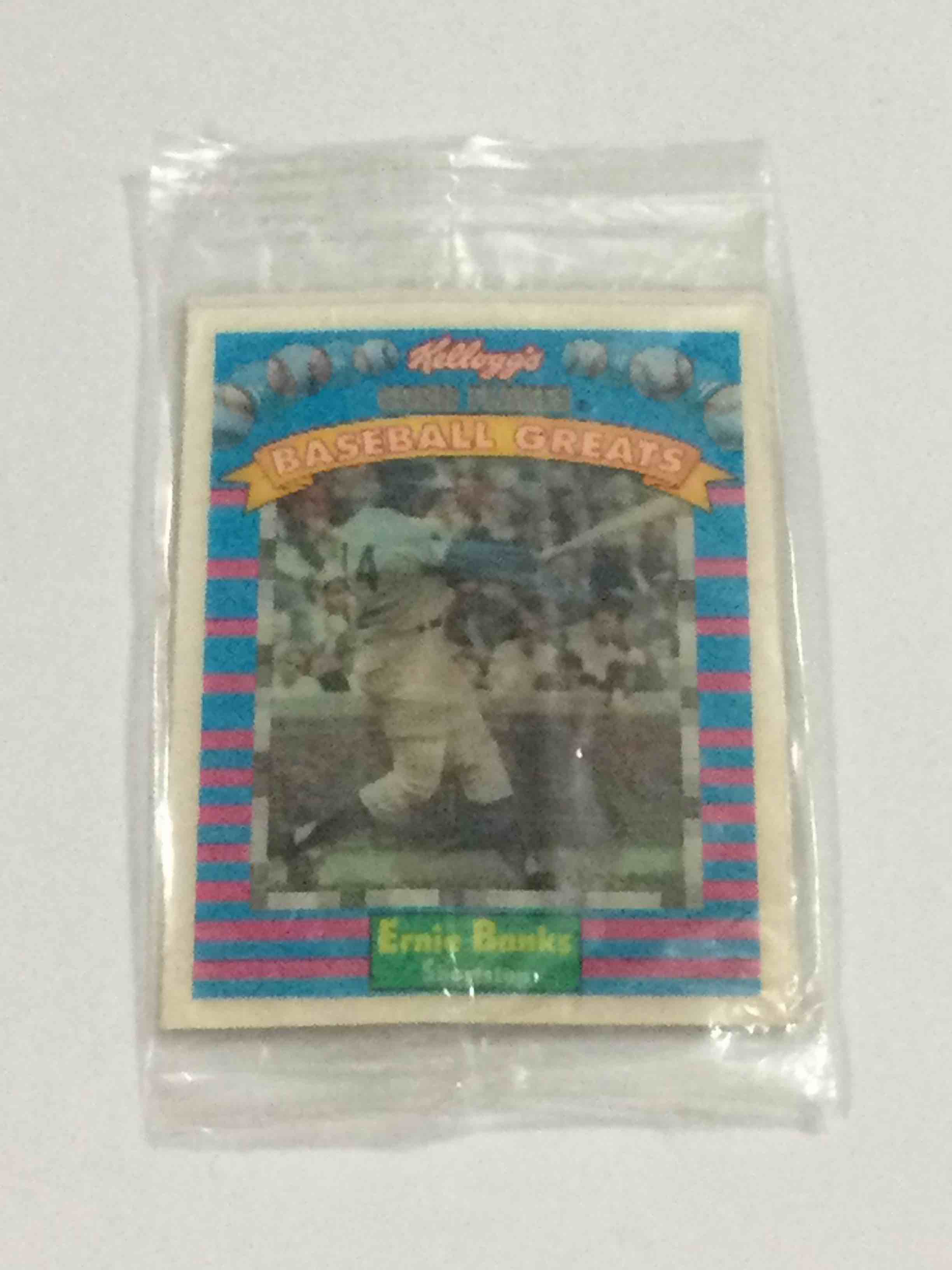 Unopened 1991 Kellogg’s Baseball Greats Ernie Banks 3D Baseball Card
