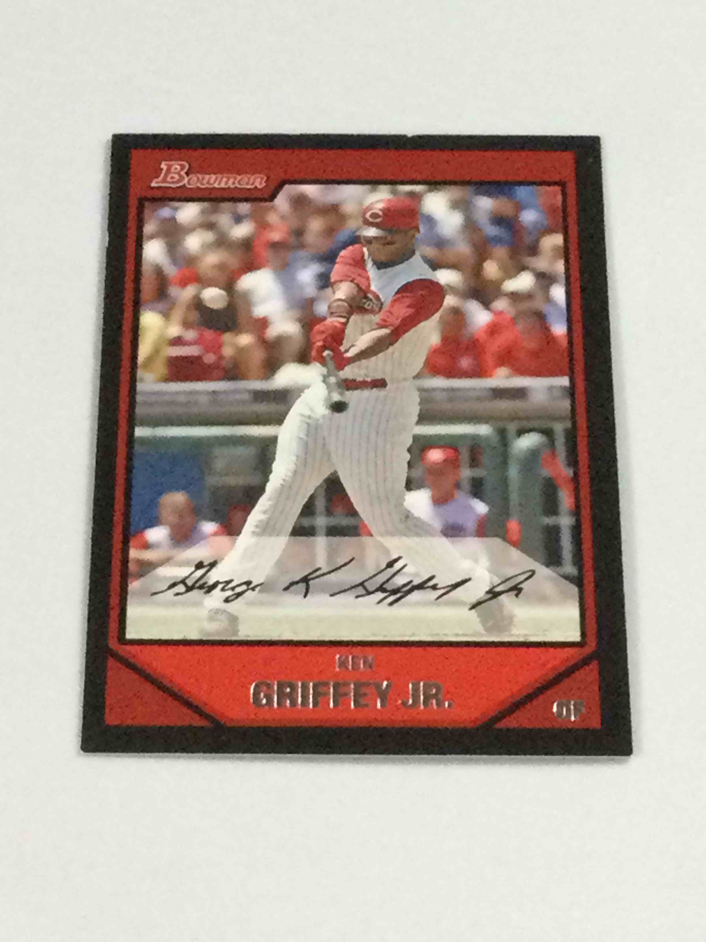 2007 bowman ken griffey jr. baseball card